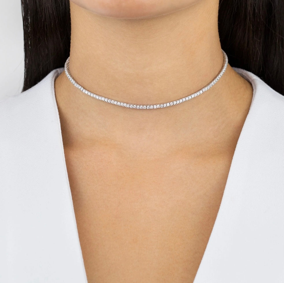 Collana tennis luminosa regolabile