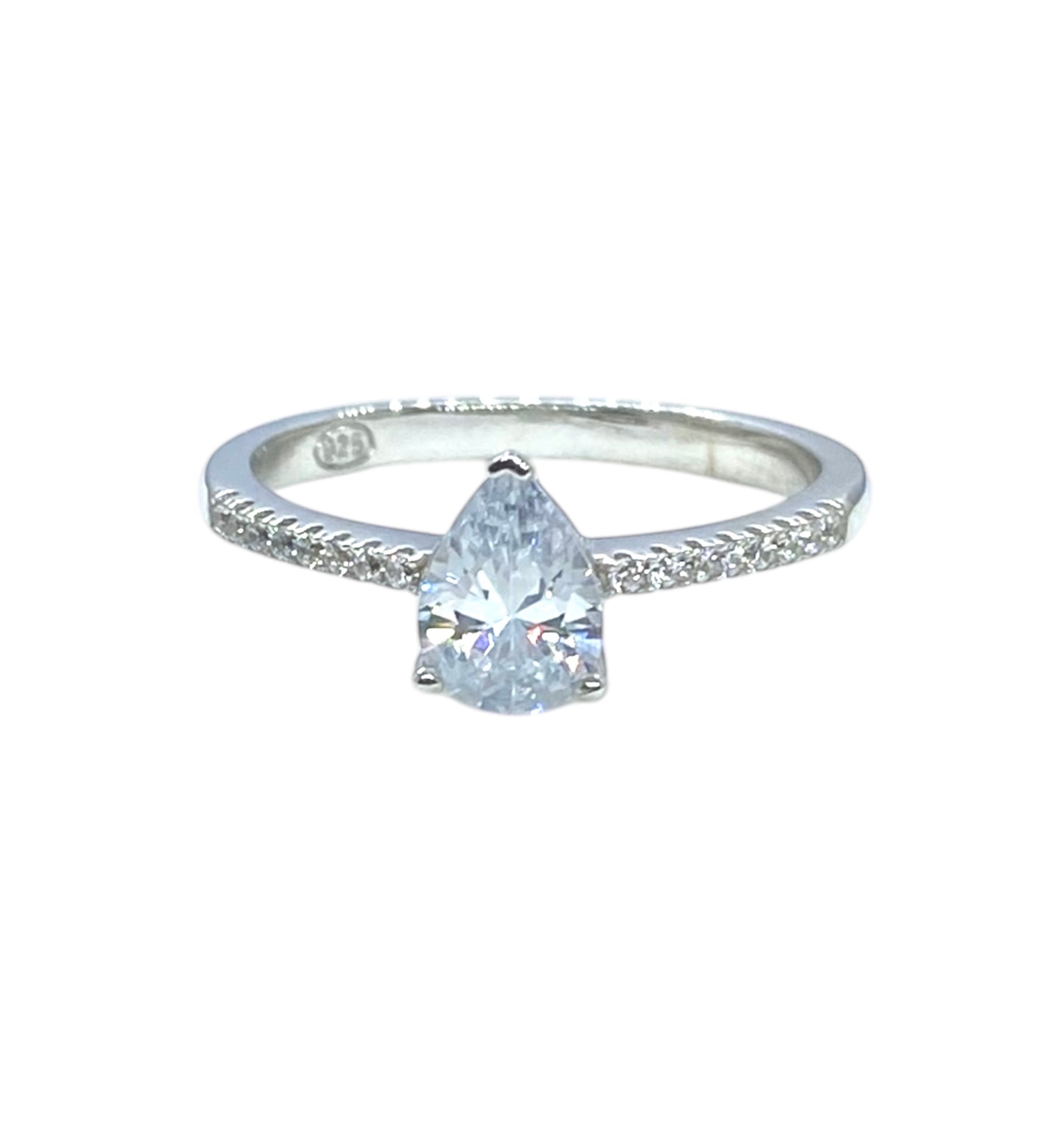 Anello goccia scintillante