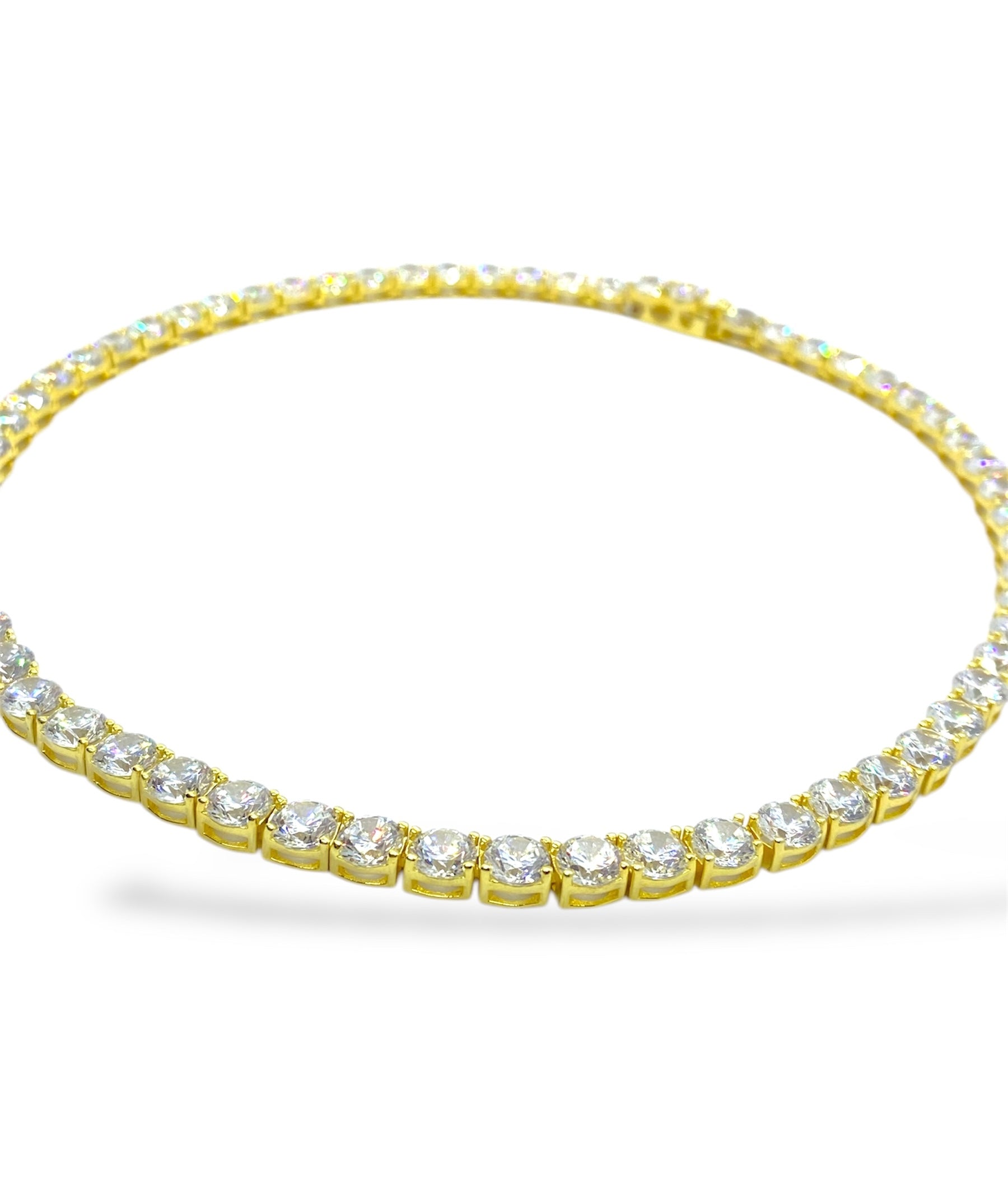 Collana tennis luxury con pietre luminose