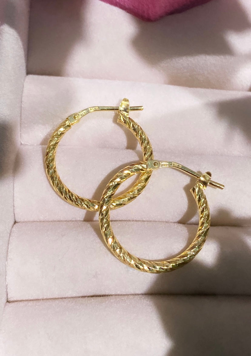 Orecchini a Cerchio diamantati