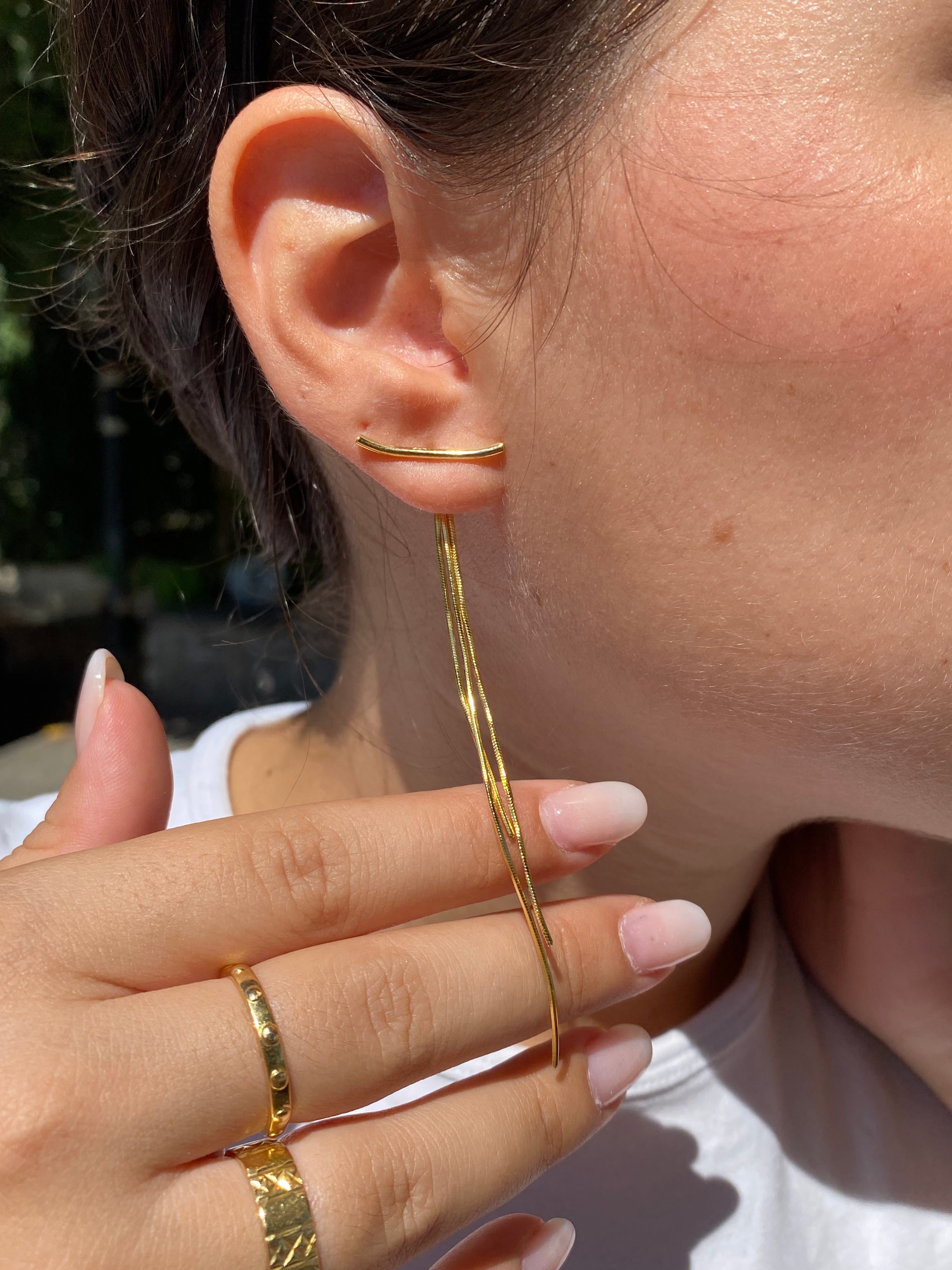 Orecchini Cleopatra a filo