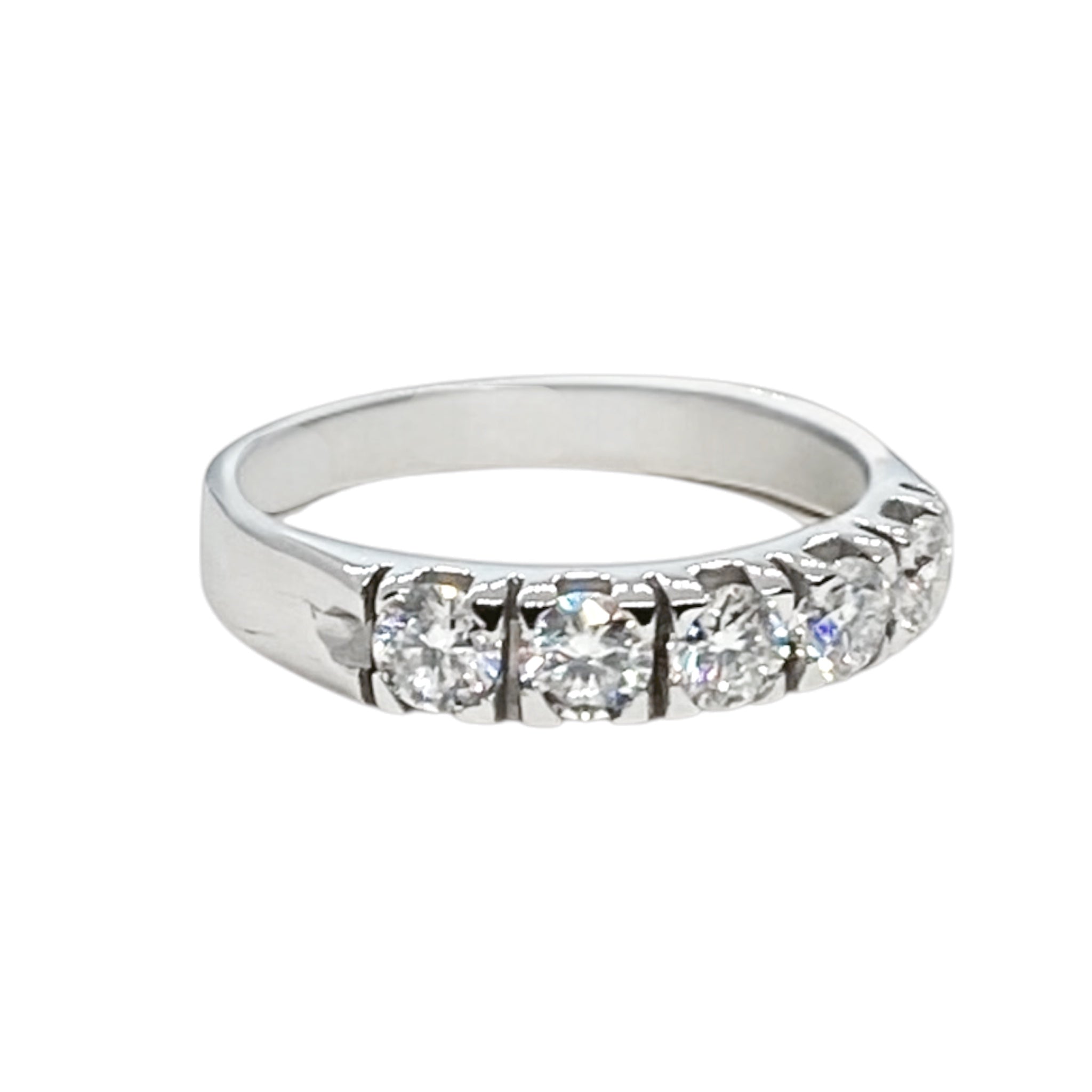 Anello Riviera Shine in moissanite