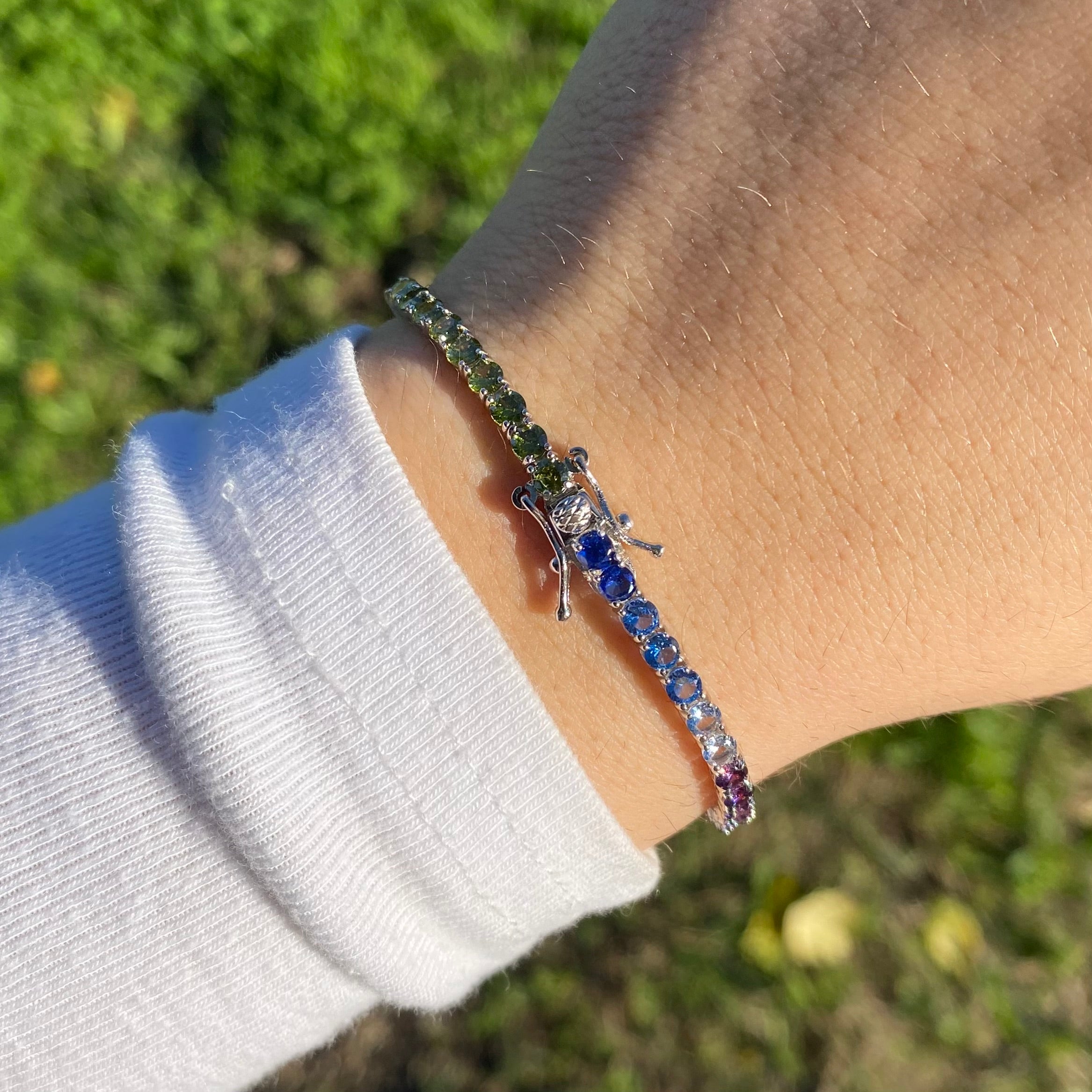 Bracciale tennis multicolor