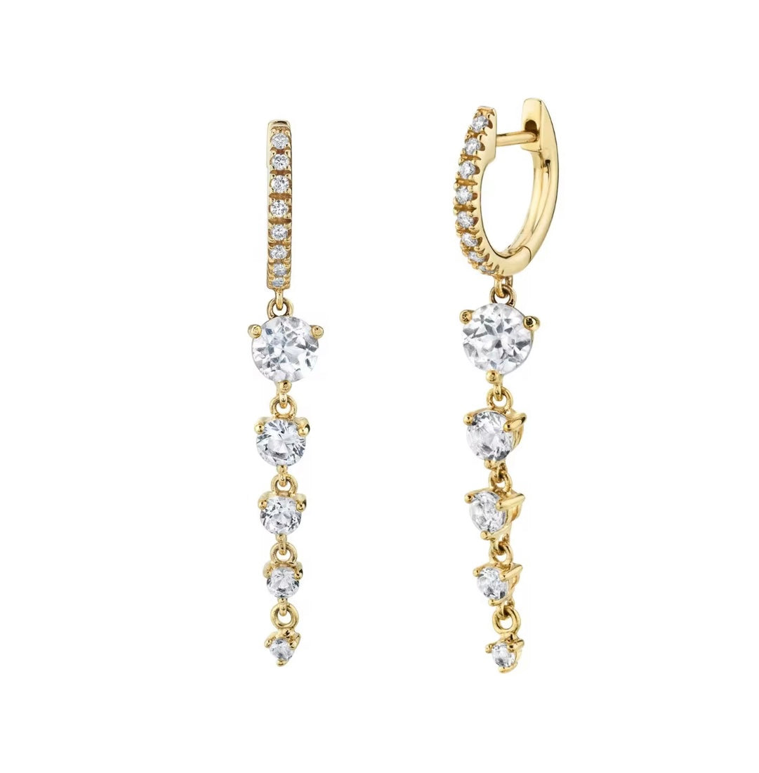 Orecchini tennis pendenti