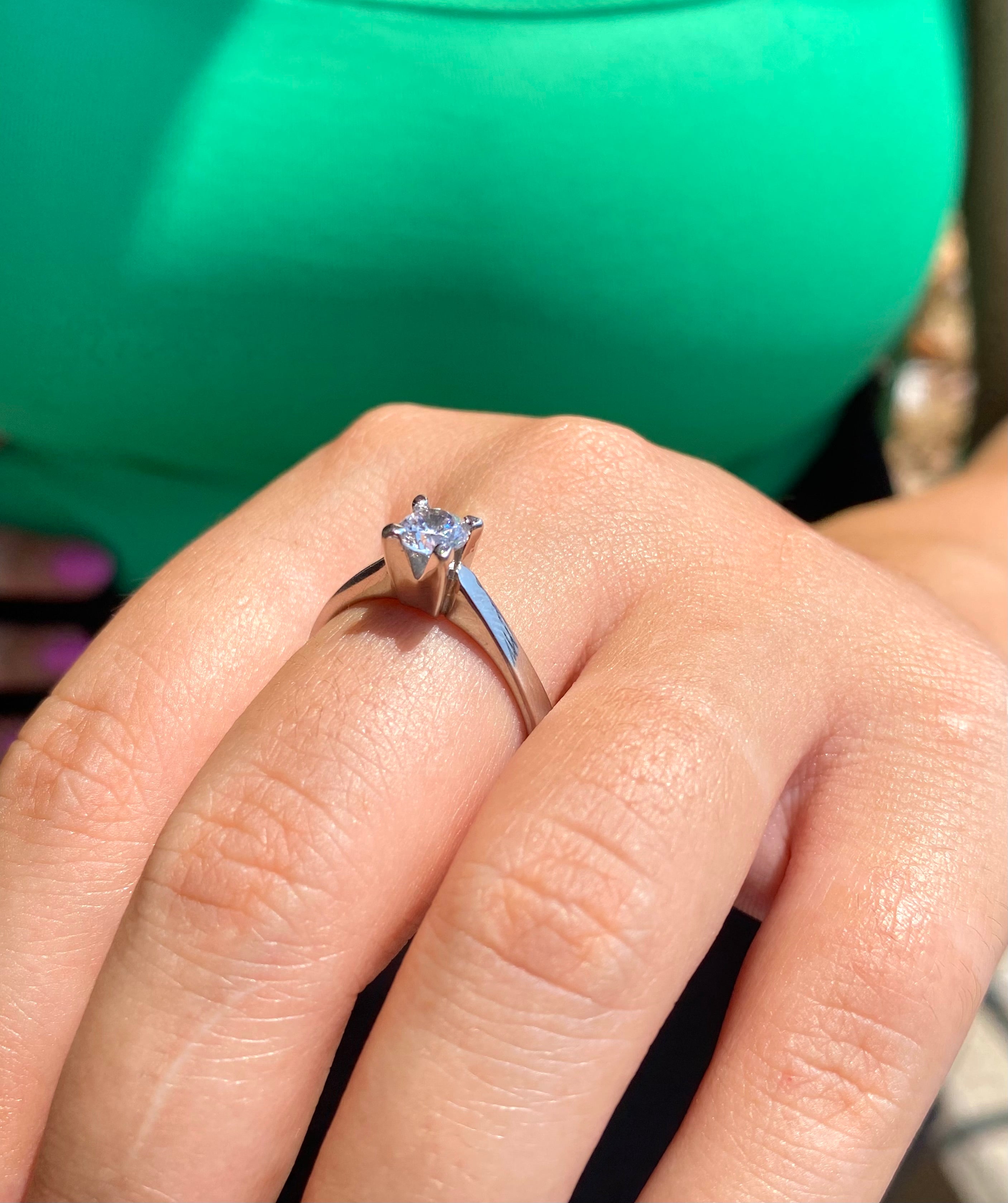 Anello Solitario Maxi