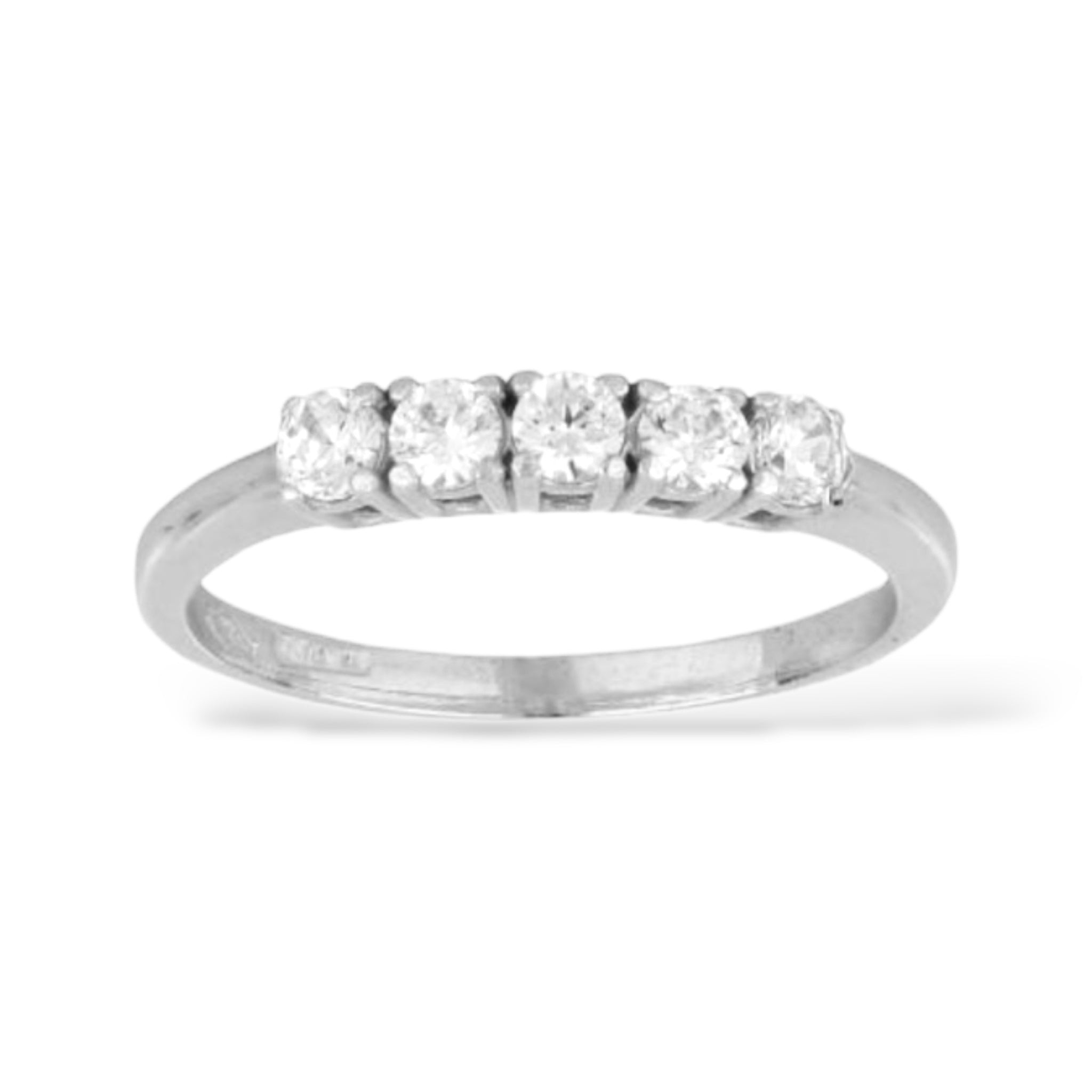 Anello semi Veretta oro 18kt