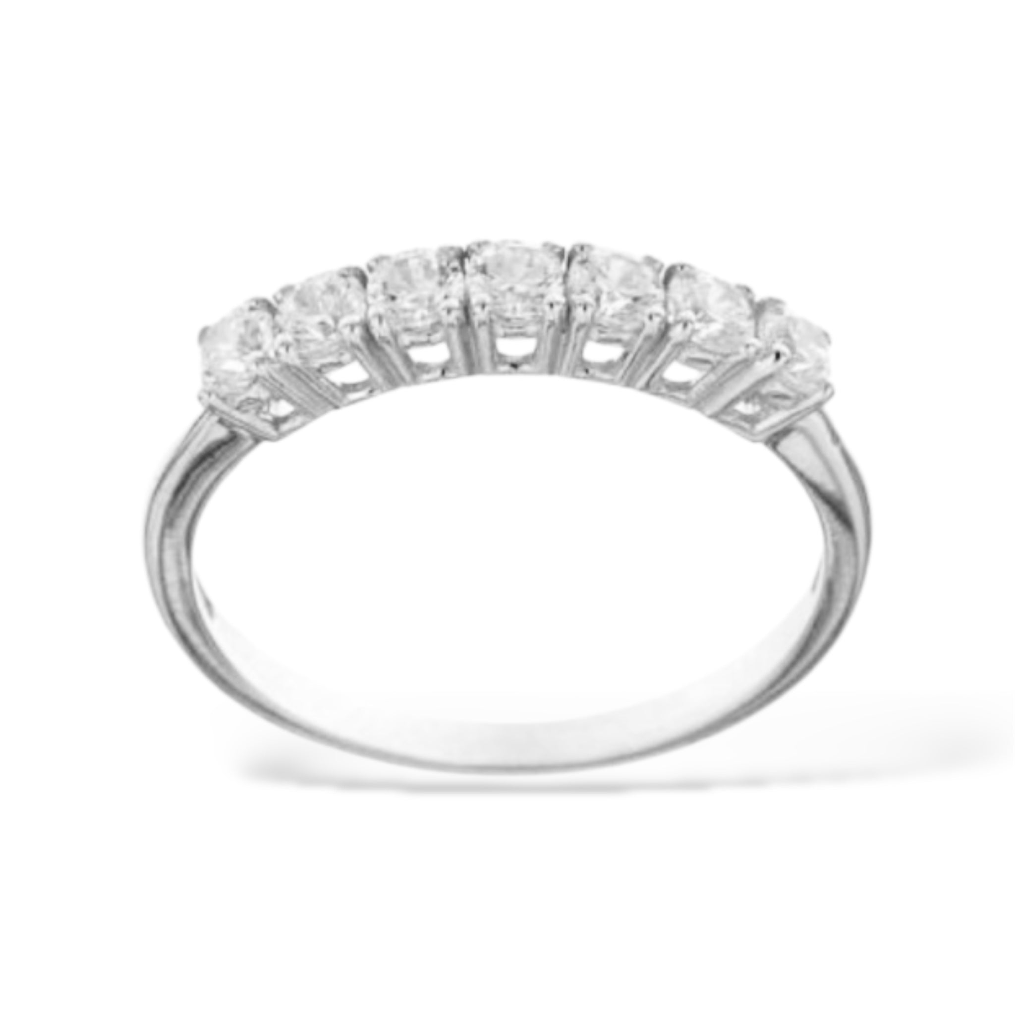 Anello semi Veretta oro 18kt