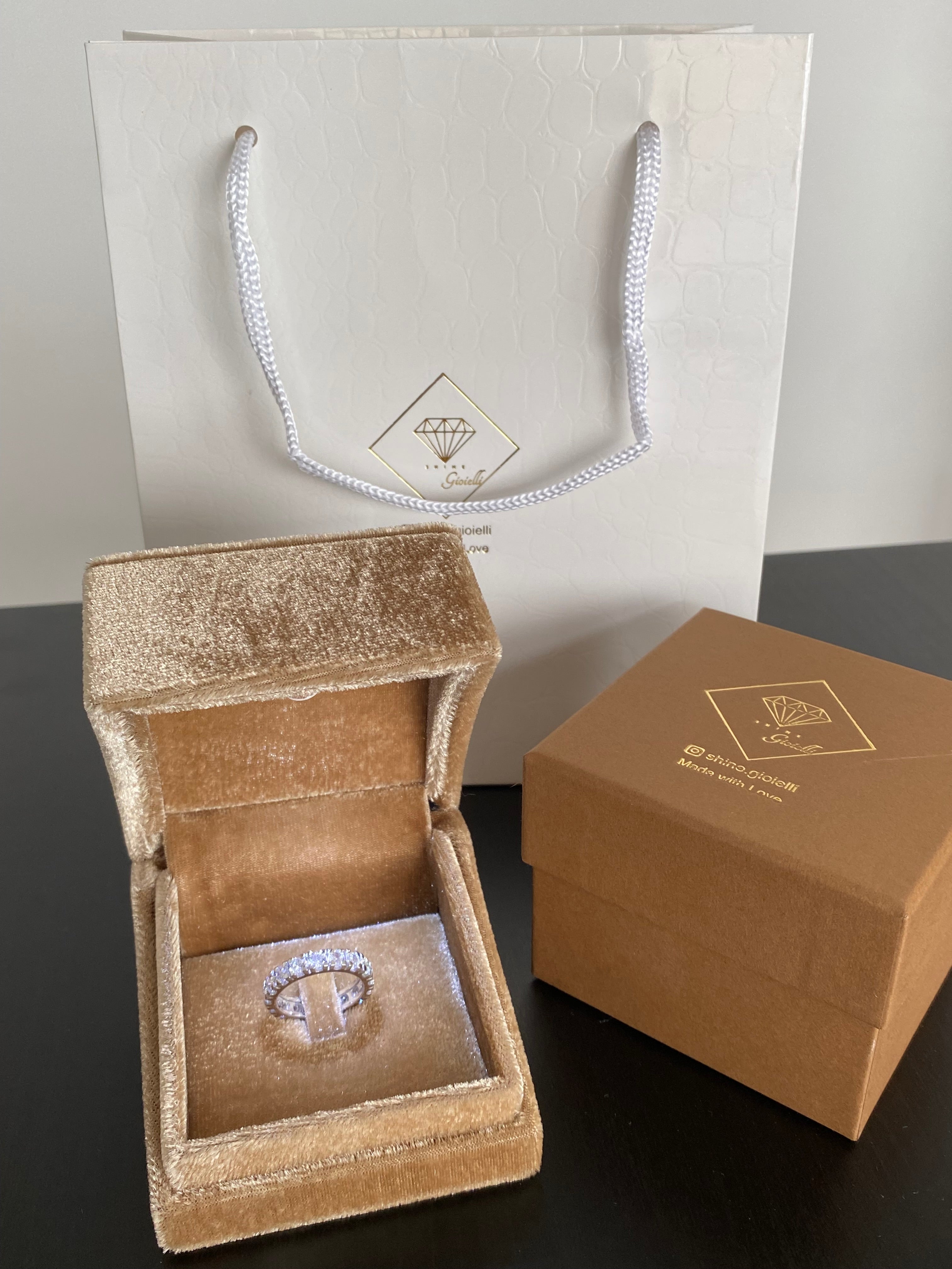 Confezione regalo in velluto con luce a led