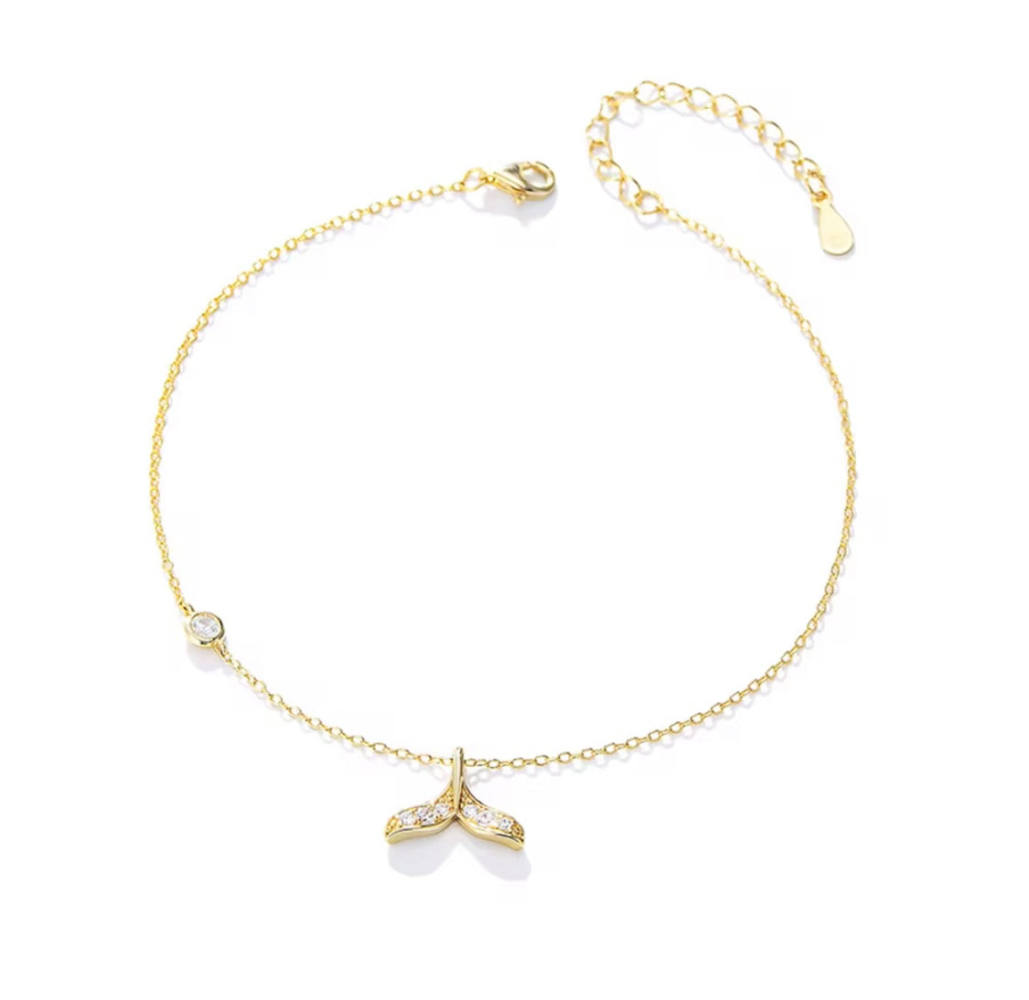 Cavigliera con coda di delfino