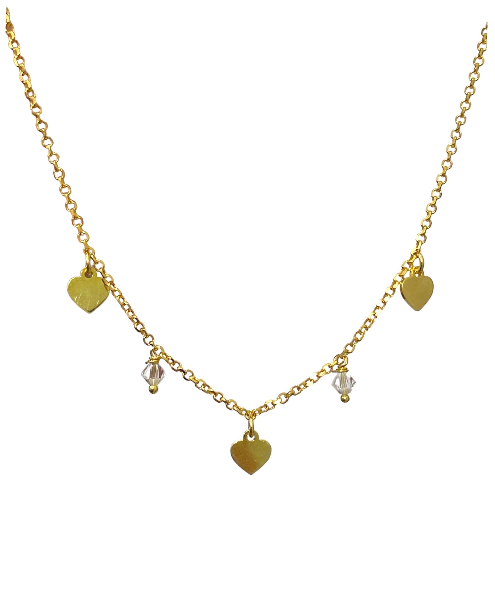 Collana Love cuori pendenti