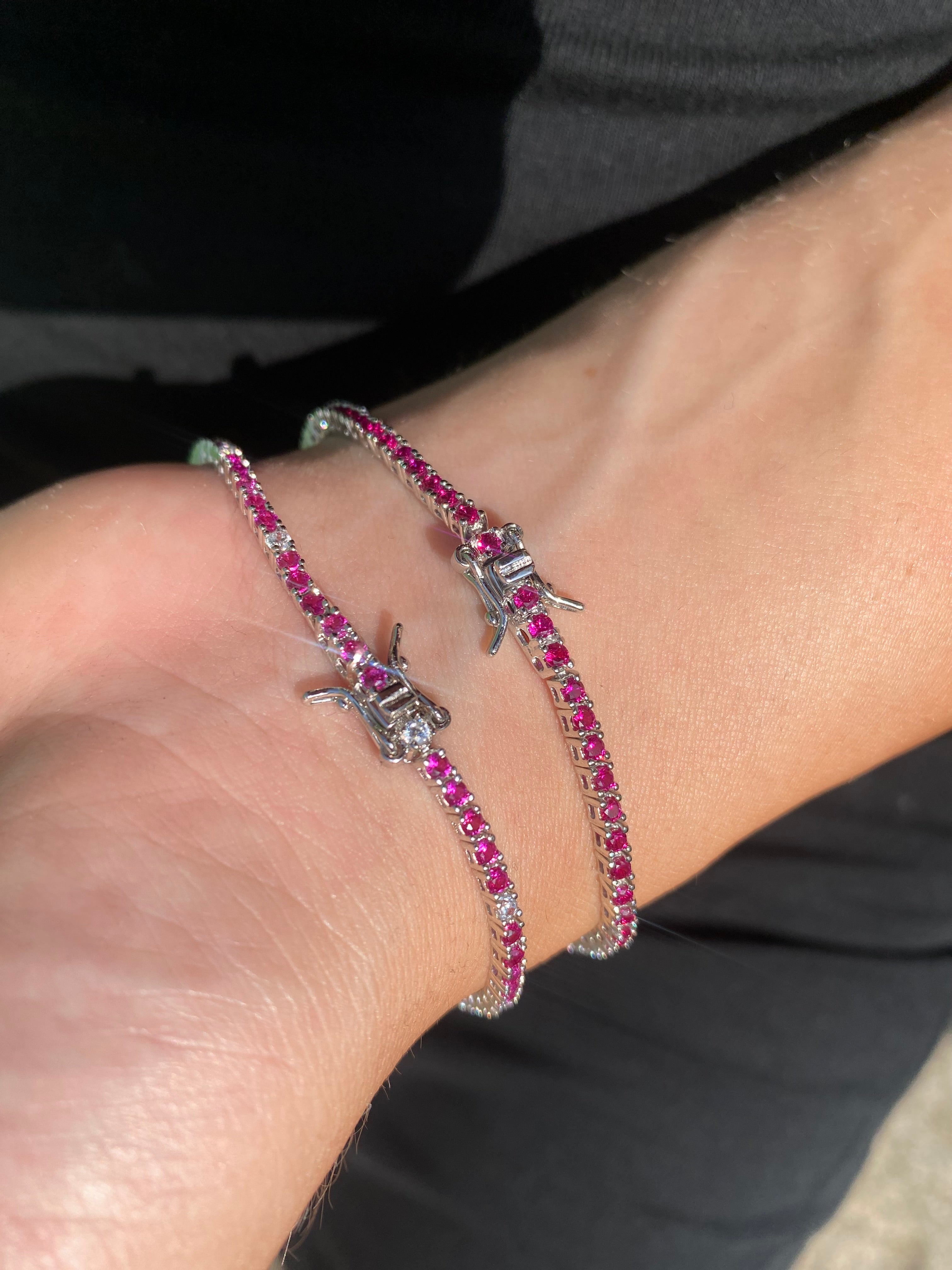 Bracciale tennis ruby