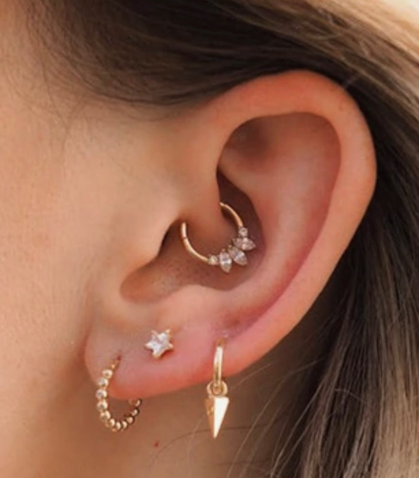 Orecchino pearcing Daith navette