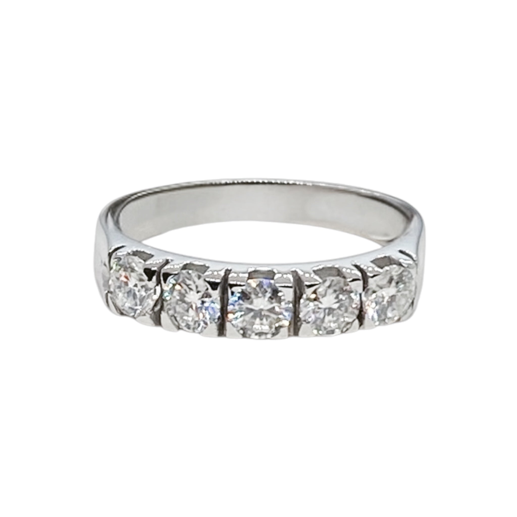 Anello Riviera Shine in moissanite