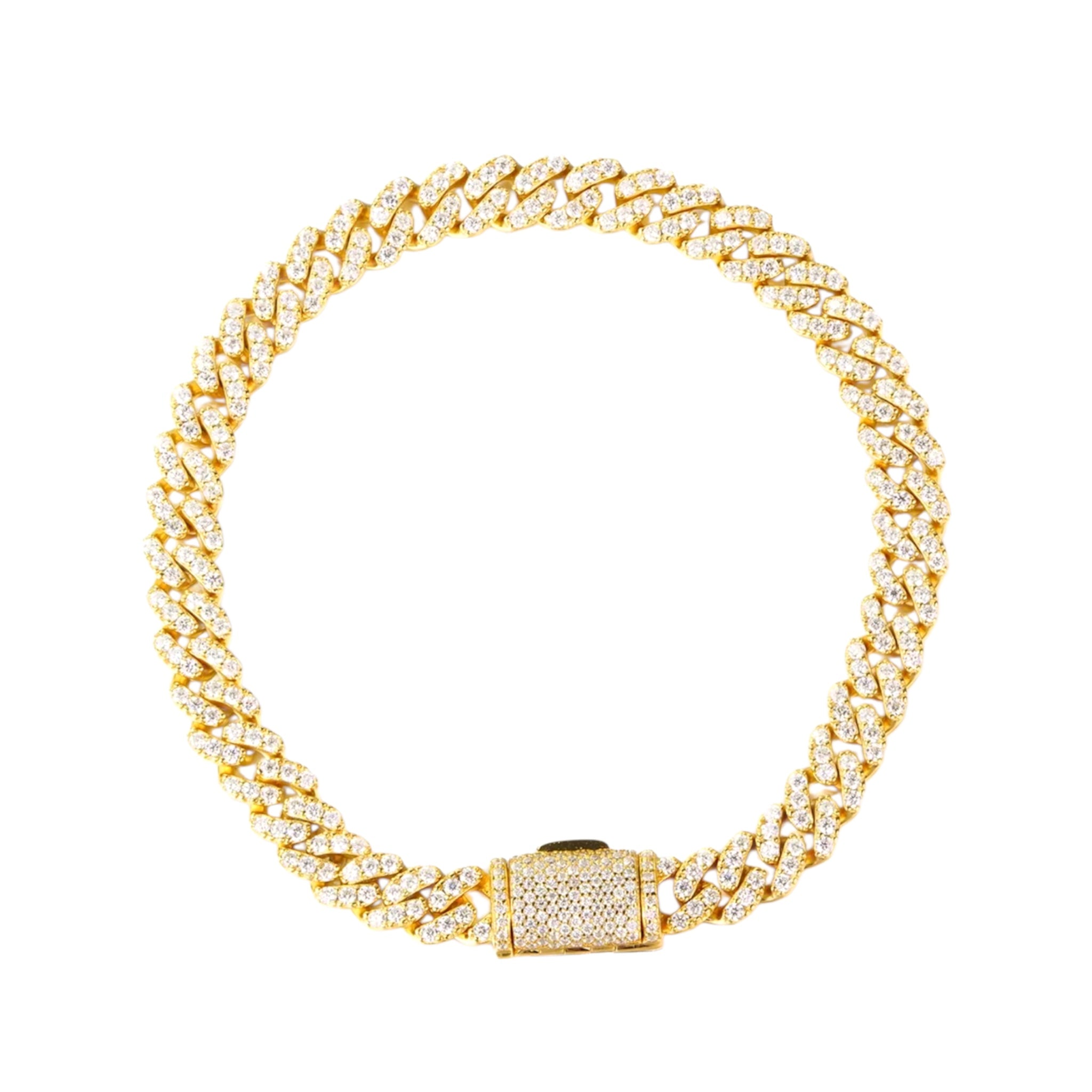 Bracciale groumette con moissanite certificata