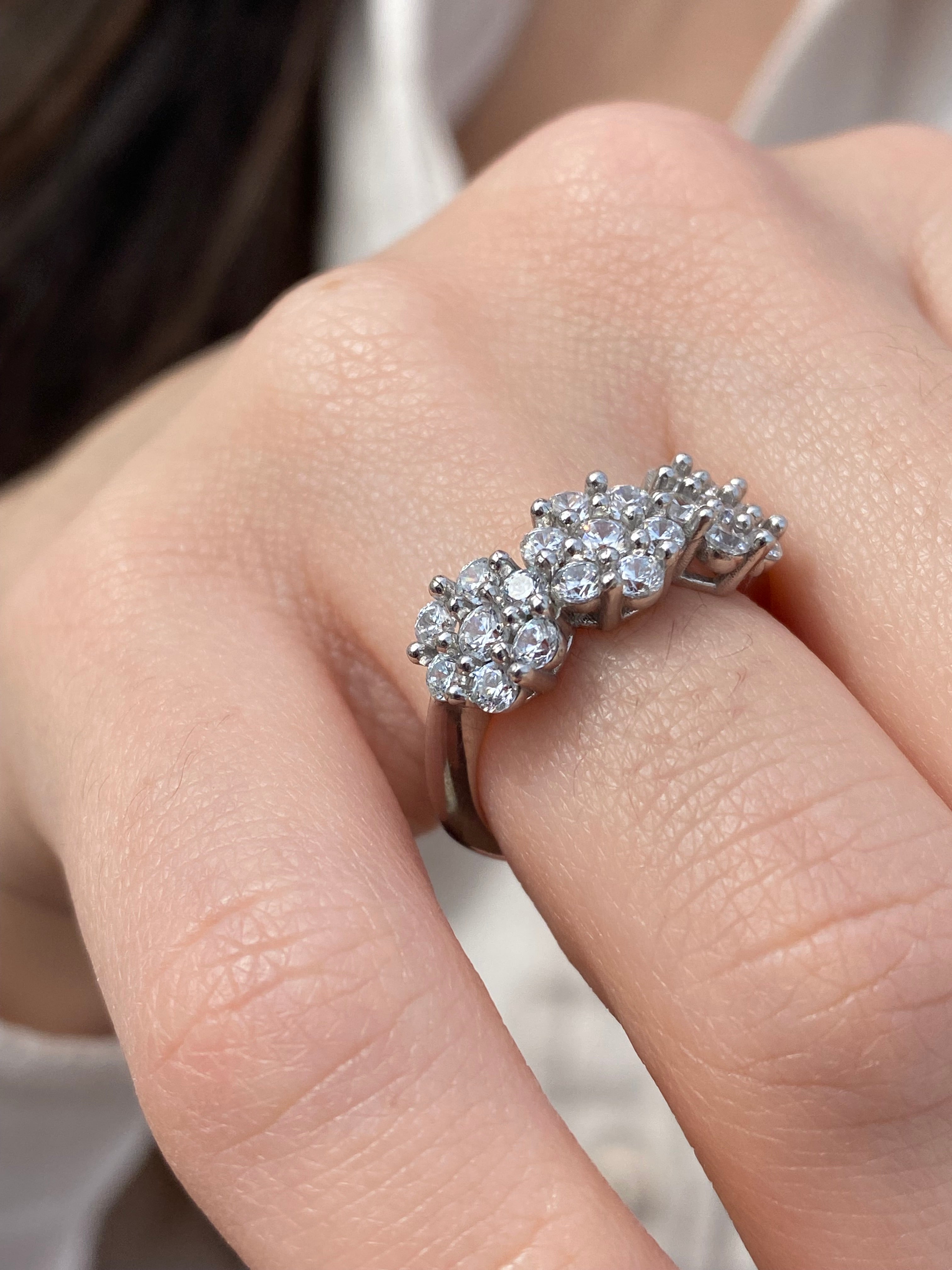 Anello Trilogy fiore grande