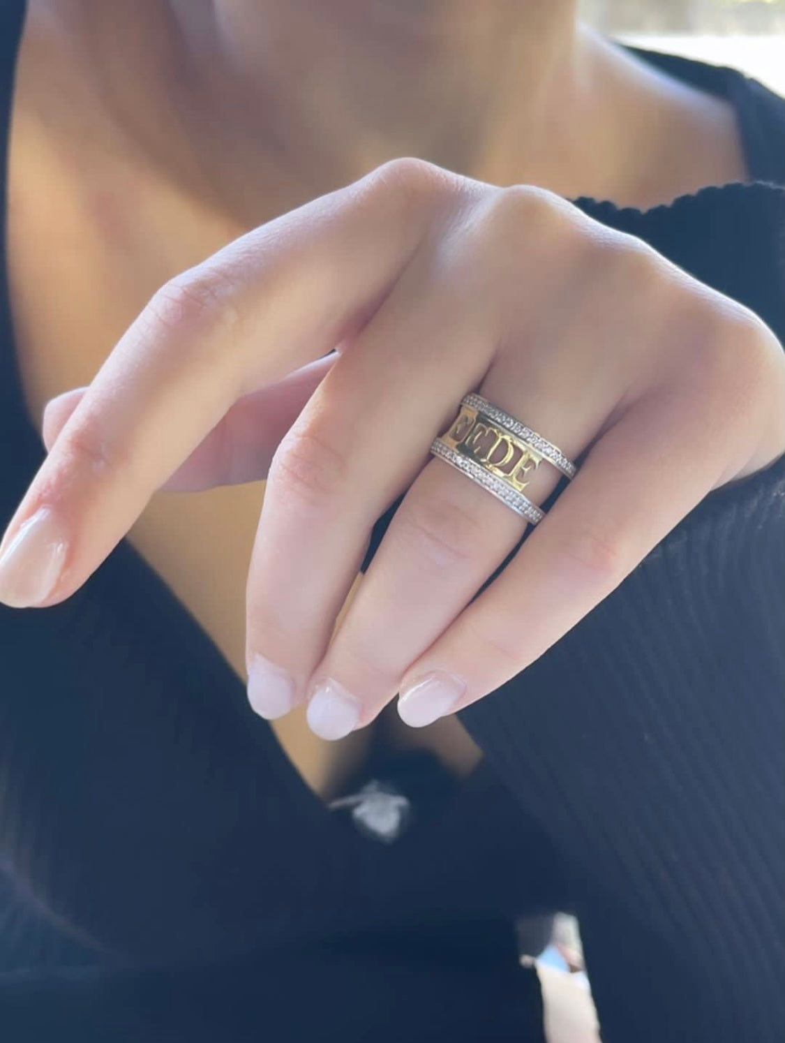 Anello a fascia personalizzato