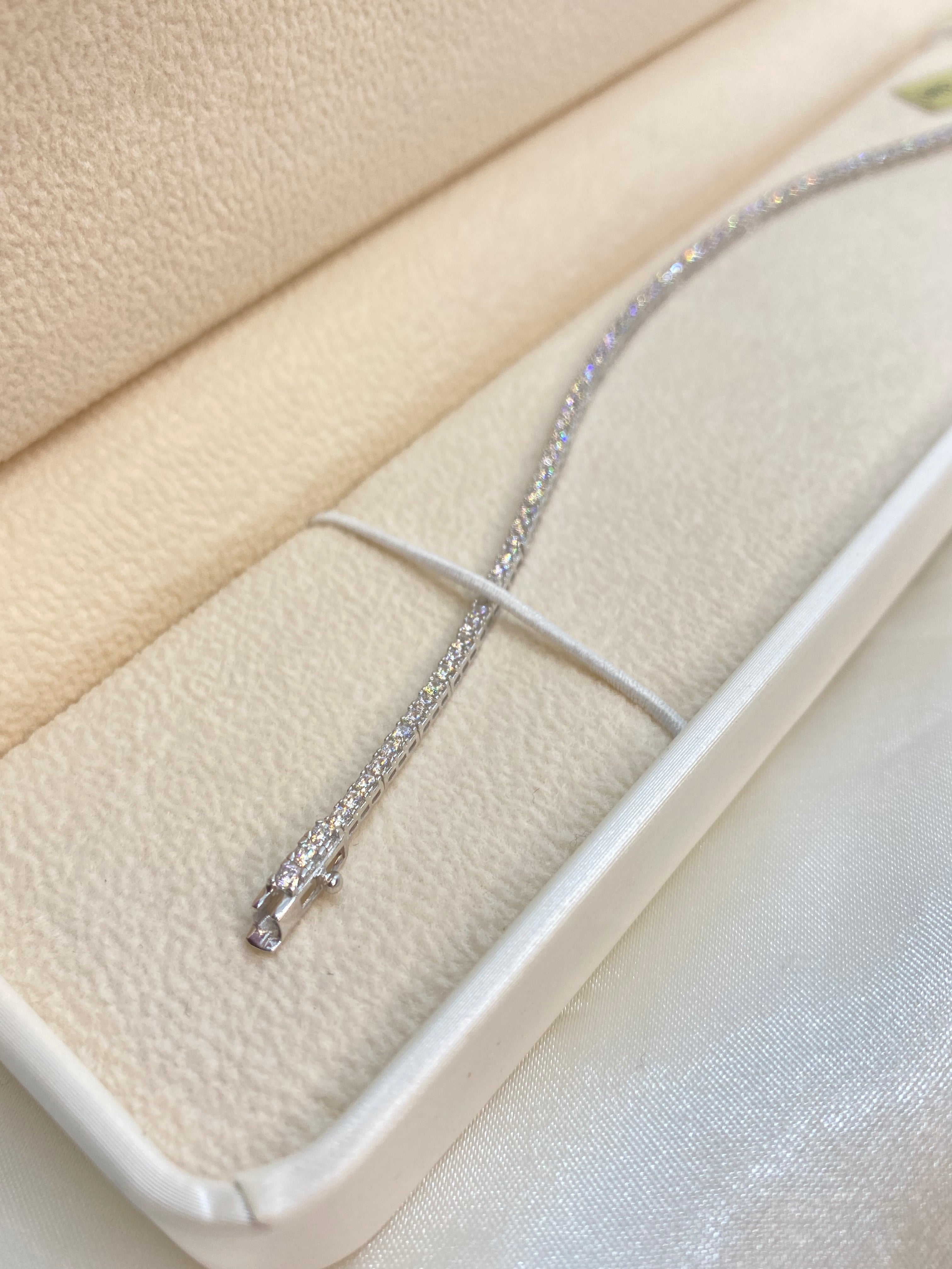 Bracciale tennis in oro 18kt