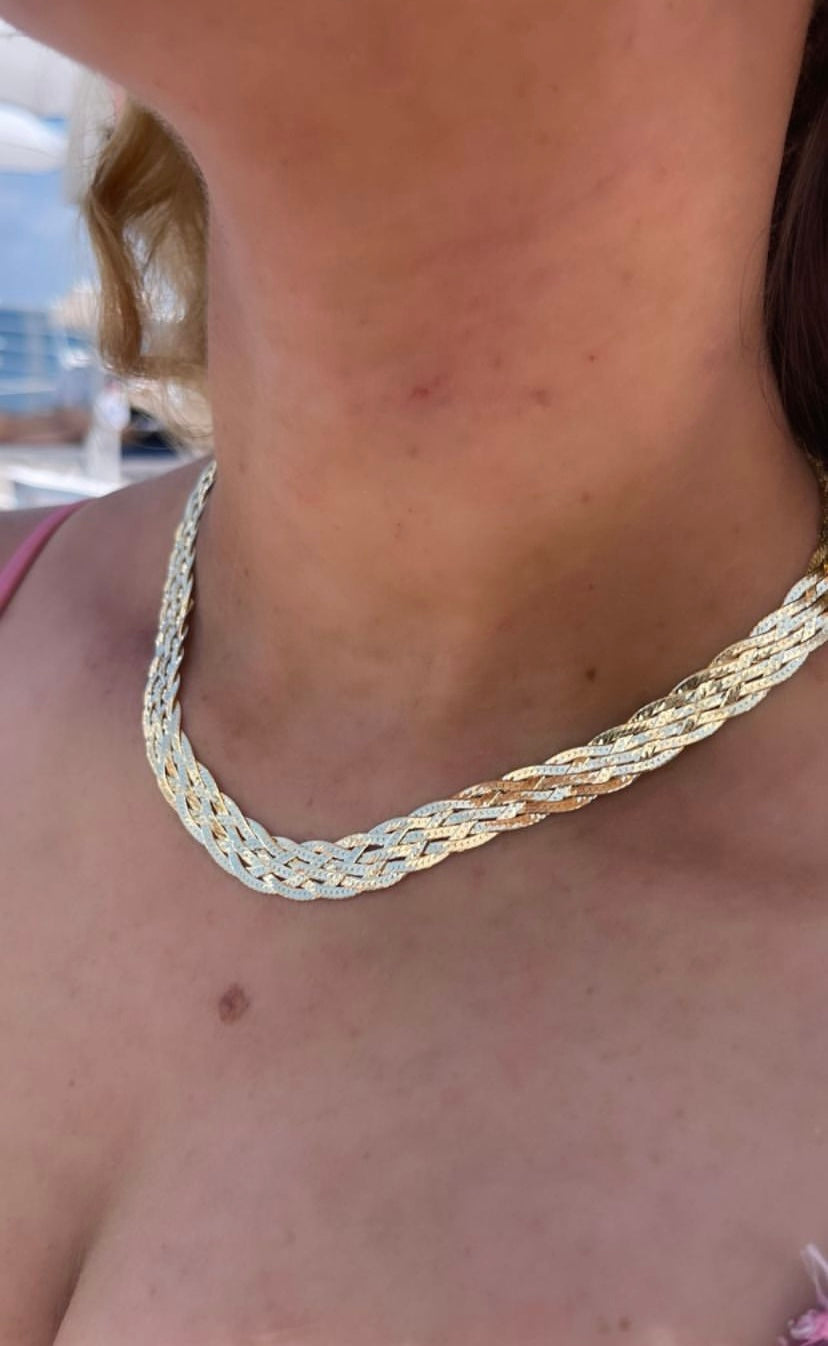 Collana snake intreccio