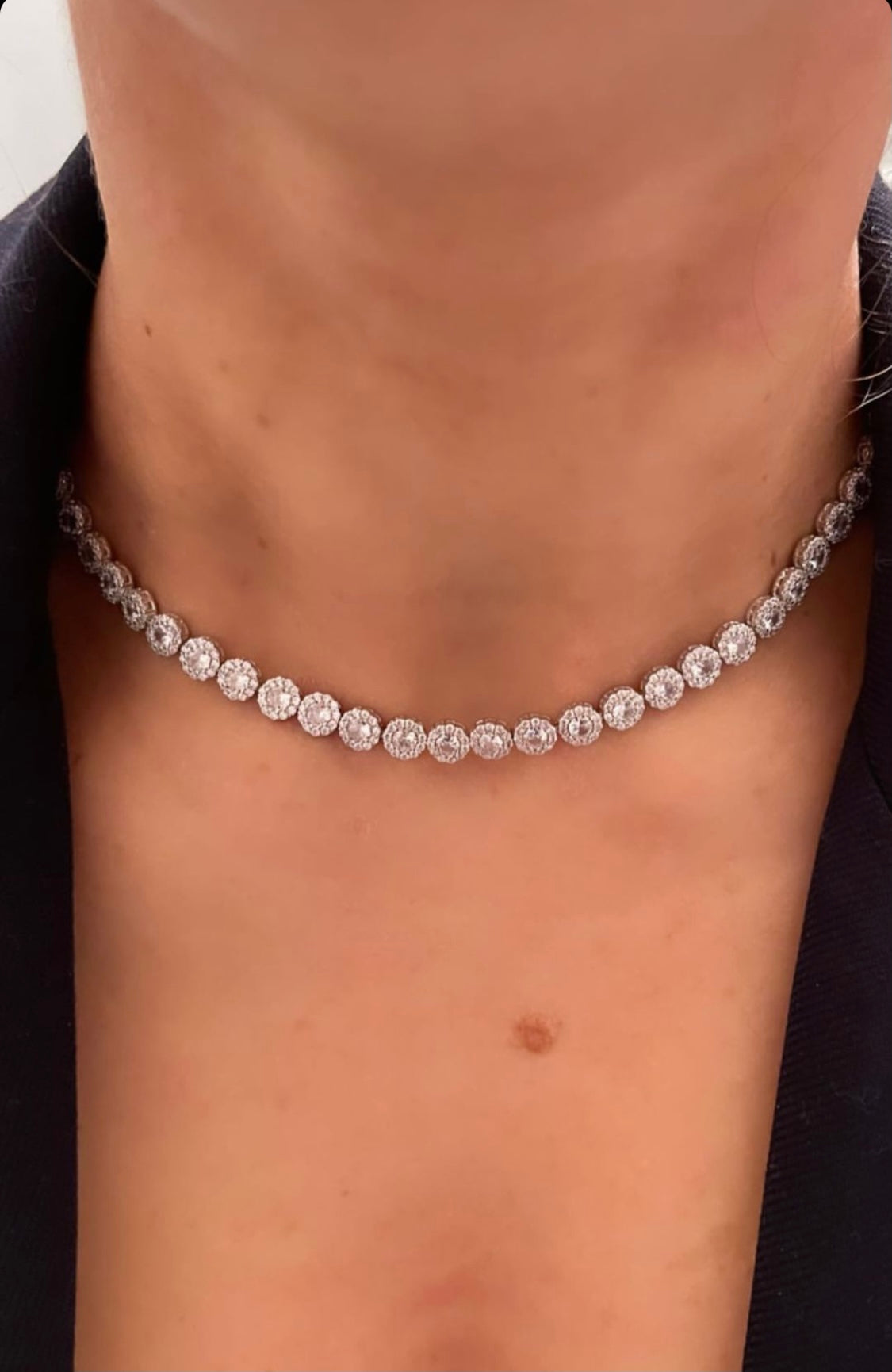 Collana luxury pavé