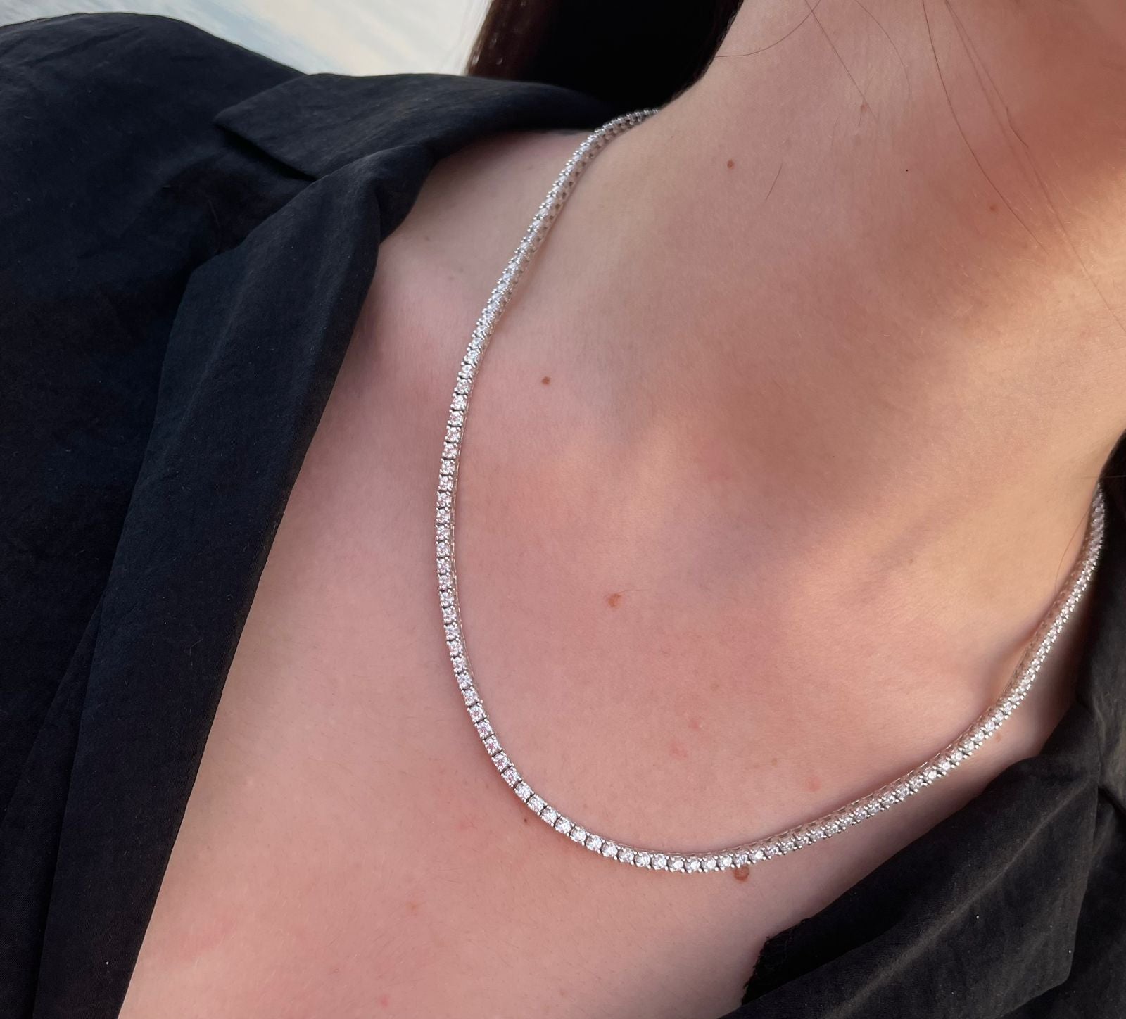 Collana scintillante Tennis