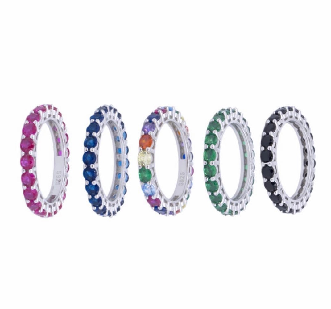 Anello Veretta colorato