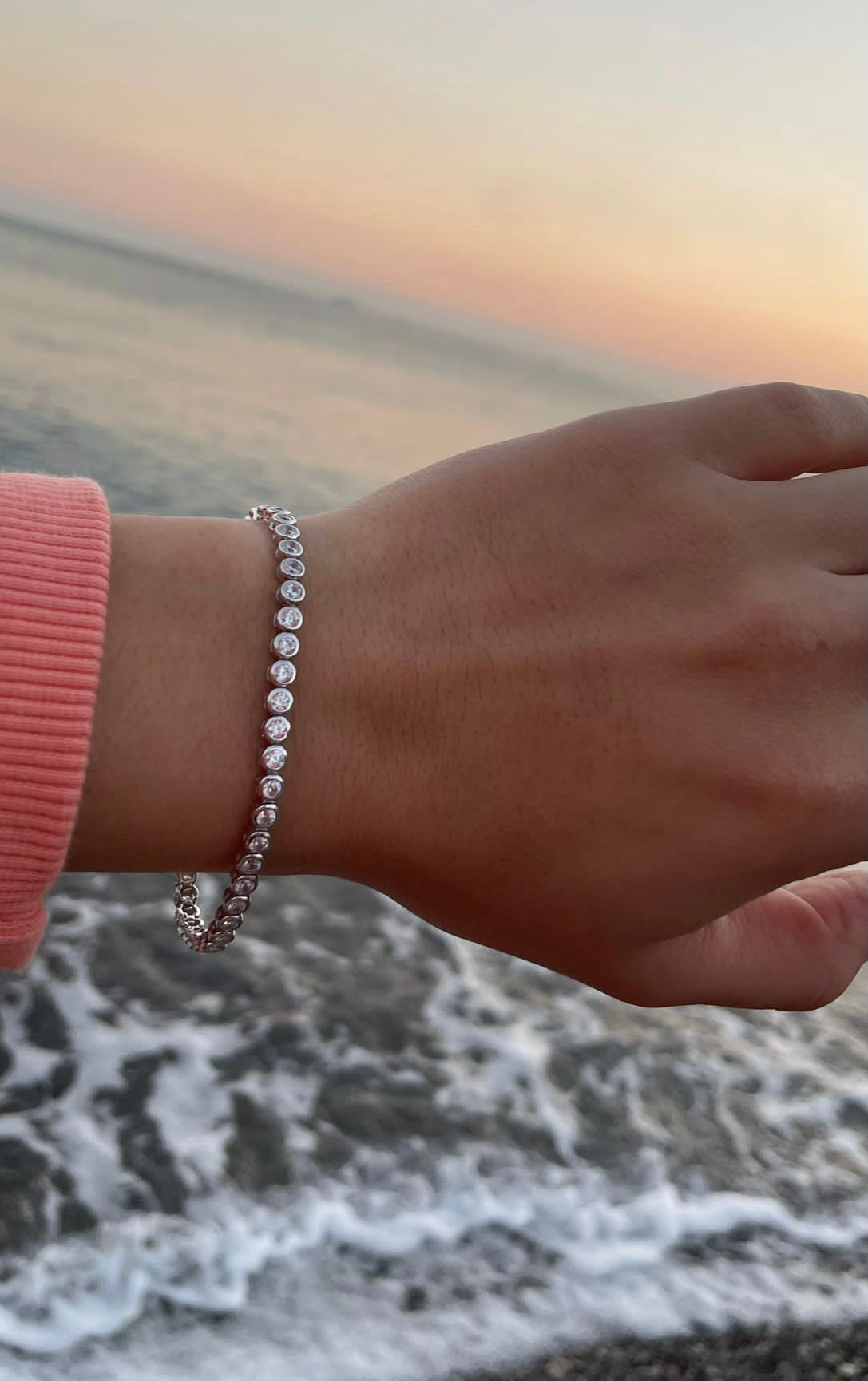 Bracciale Tennis a cipollina Scintillante