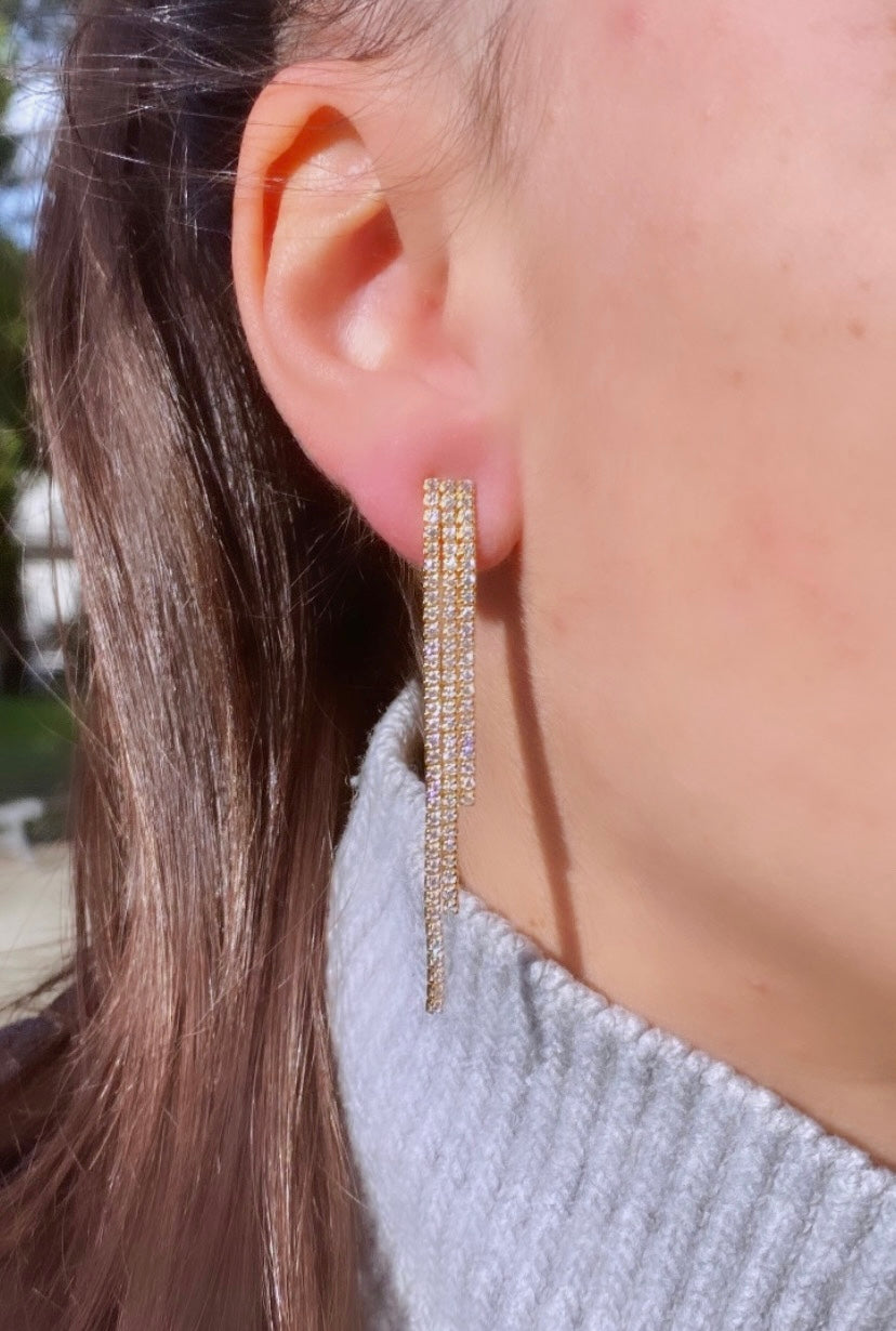 Degradè tennis earrings