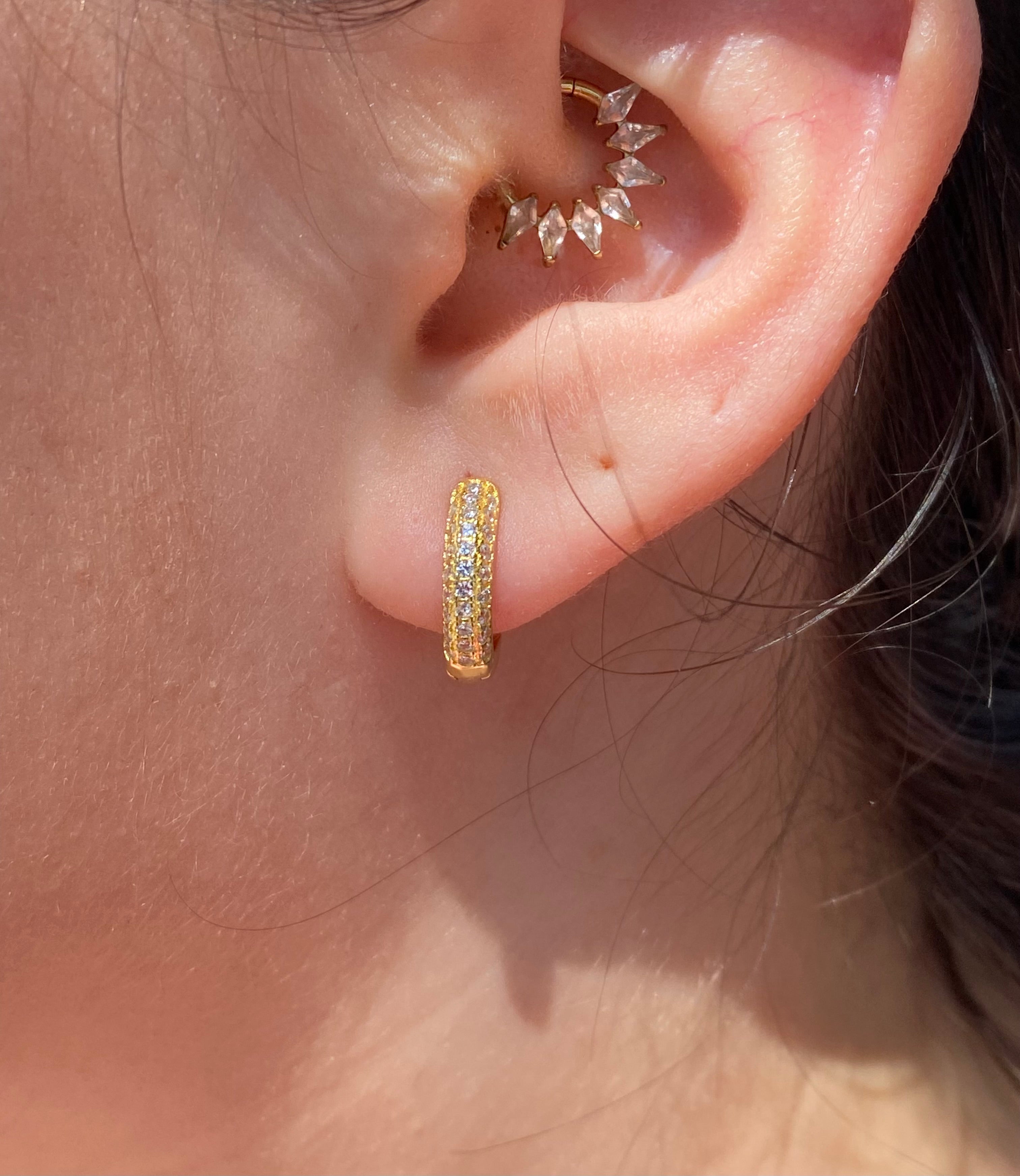 Pavé earrings