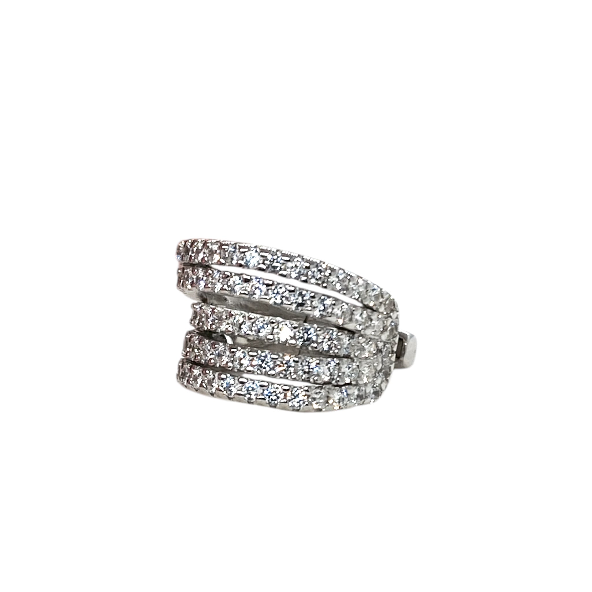 Earcuff luminoso con cinque fili