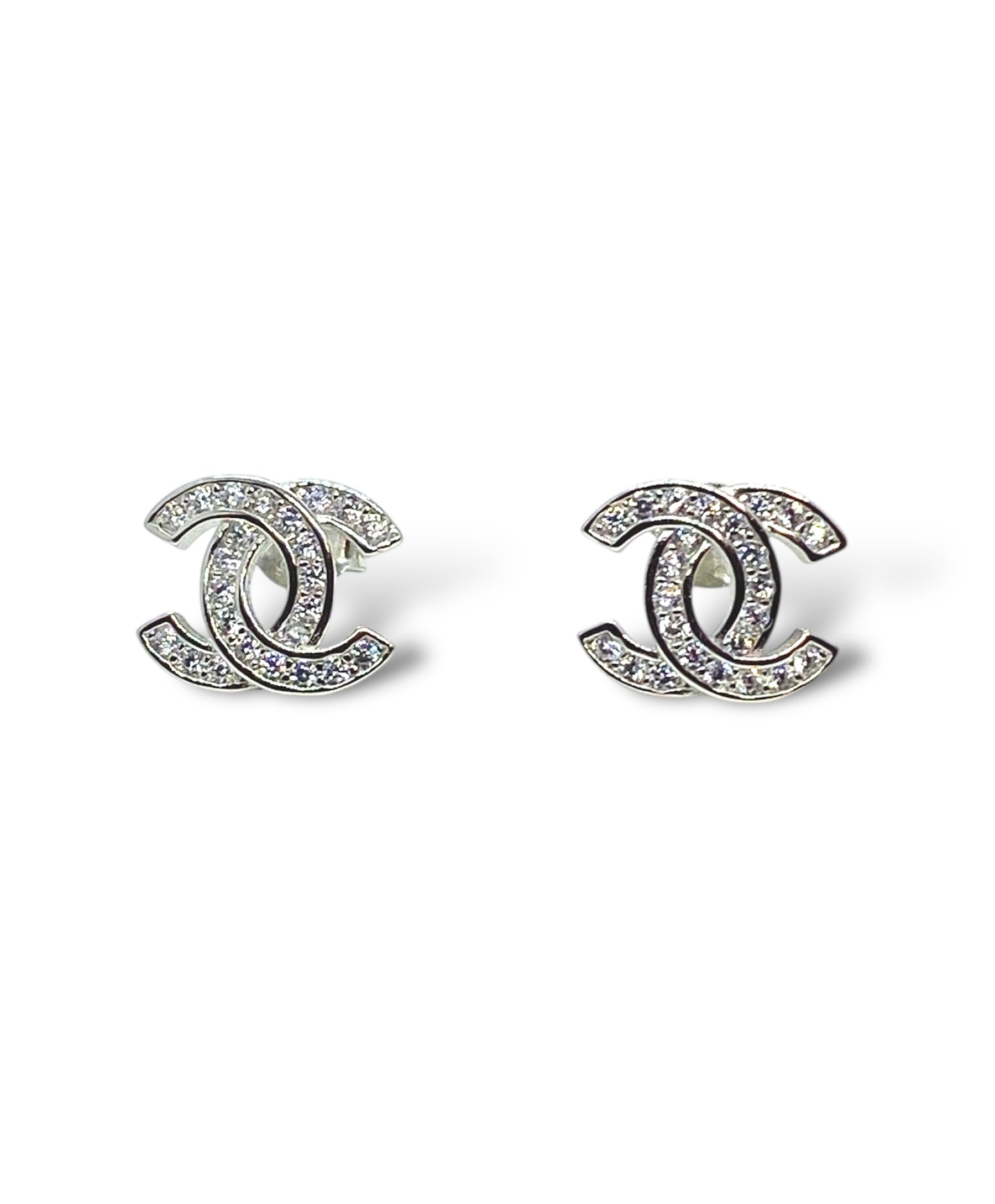 Orecchini double C variante grande