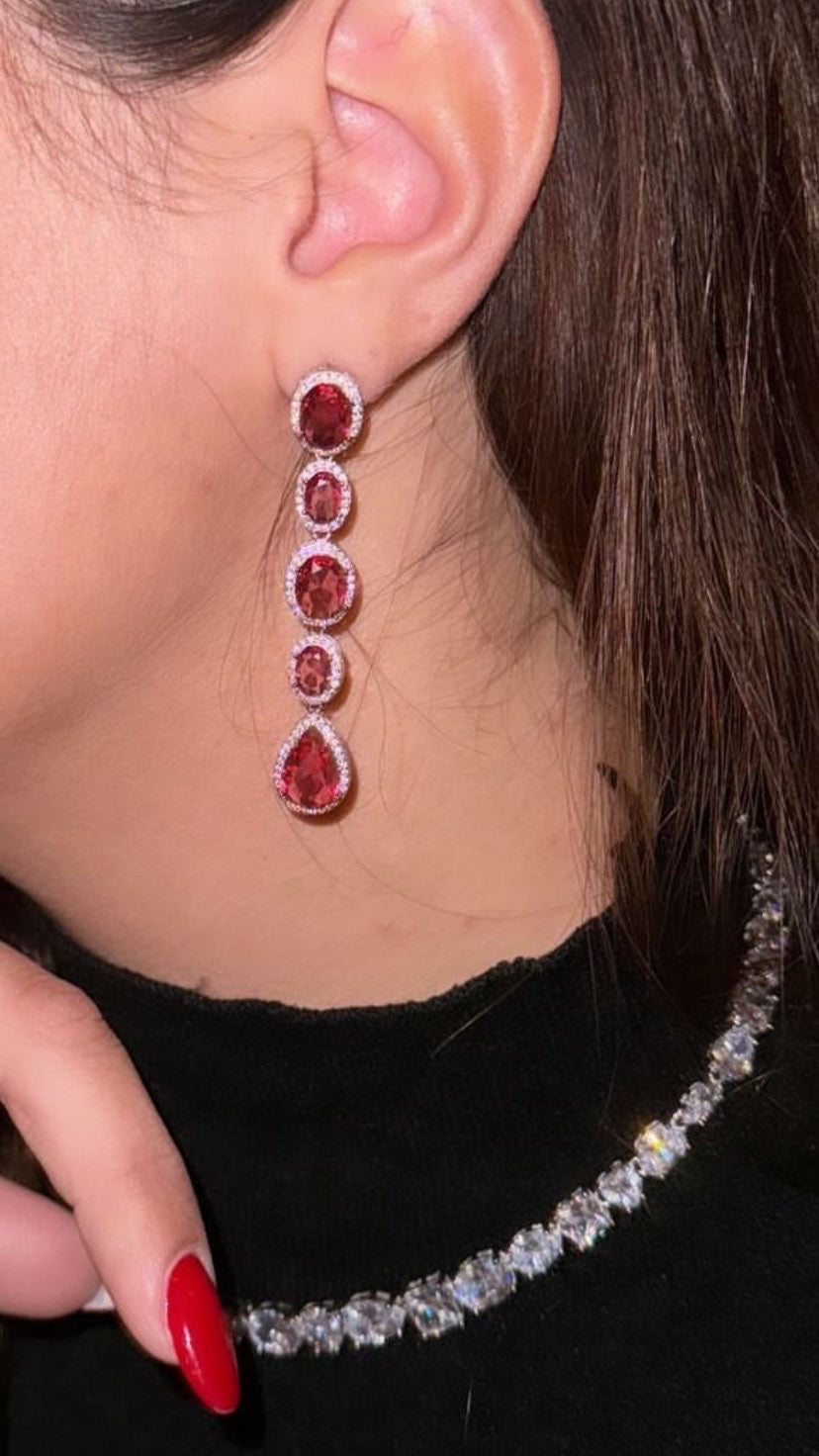 Luxury pavé earrings