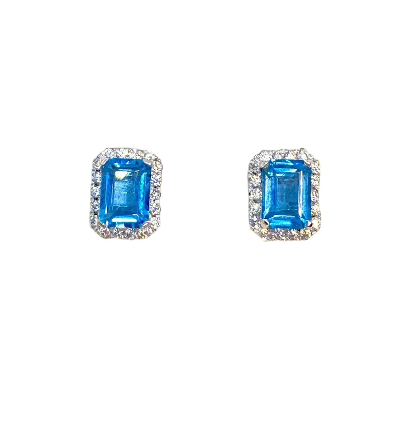 Orecchini Shine topazio blu