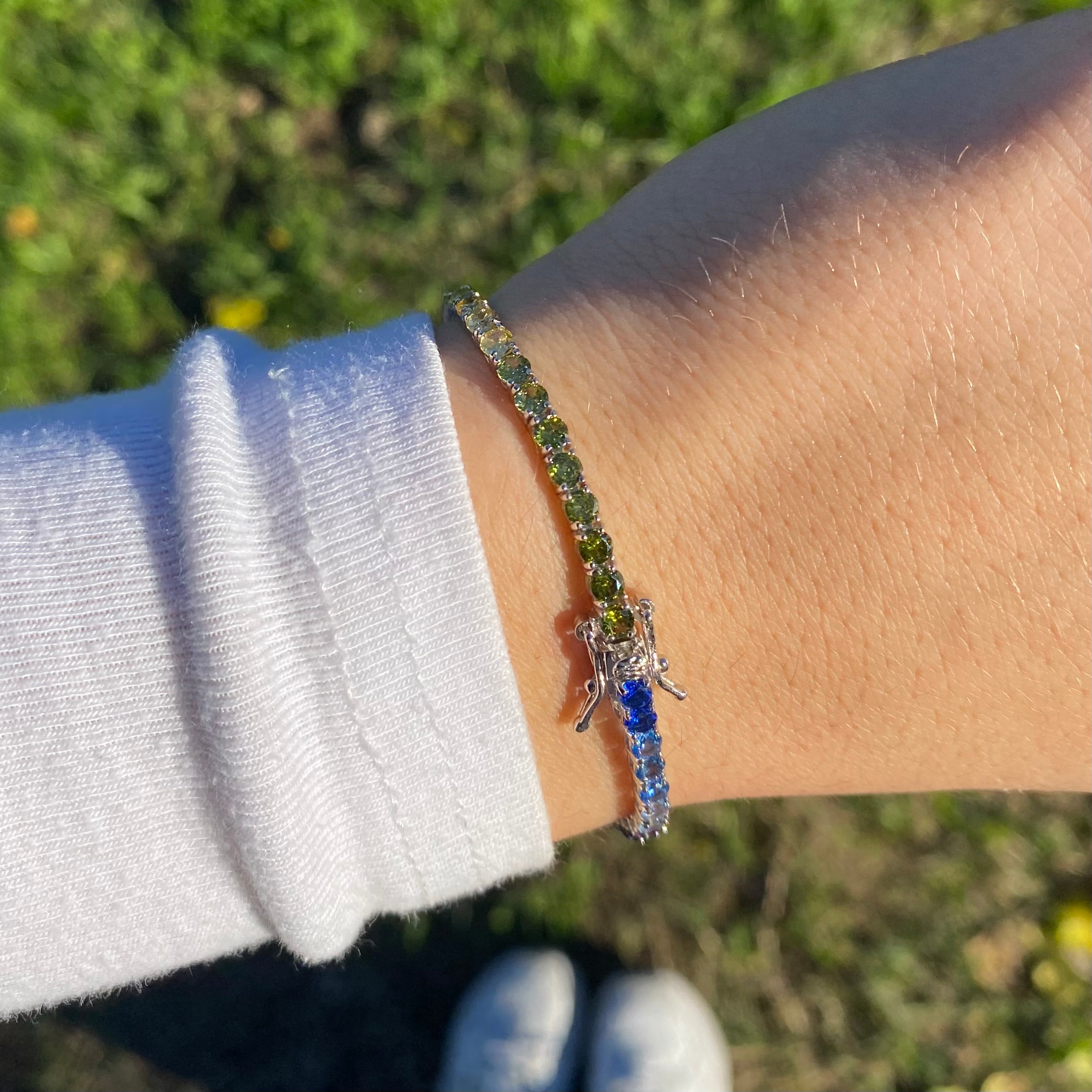 Bracciale tennis multicolor