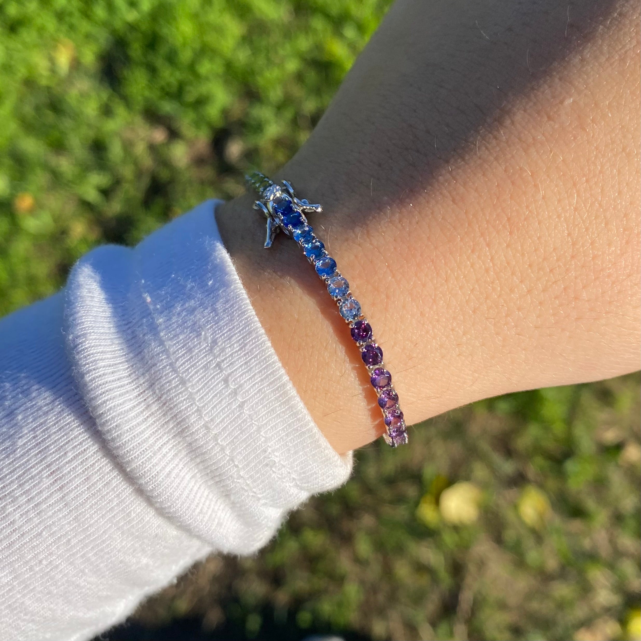 Bracciale tennis multicolor