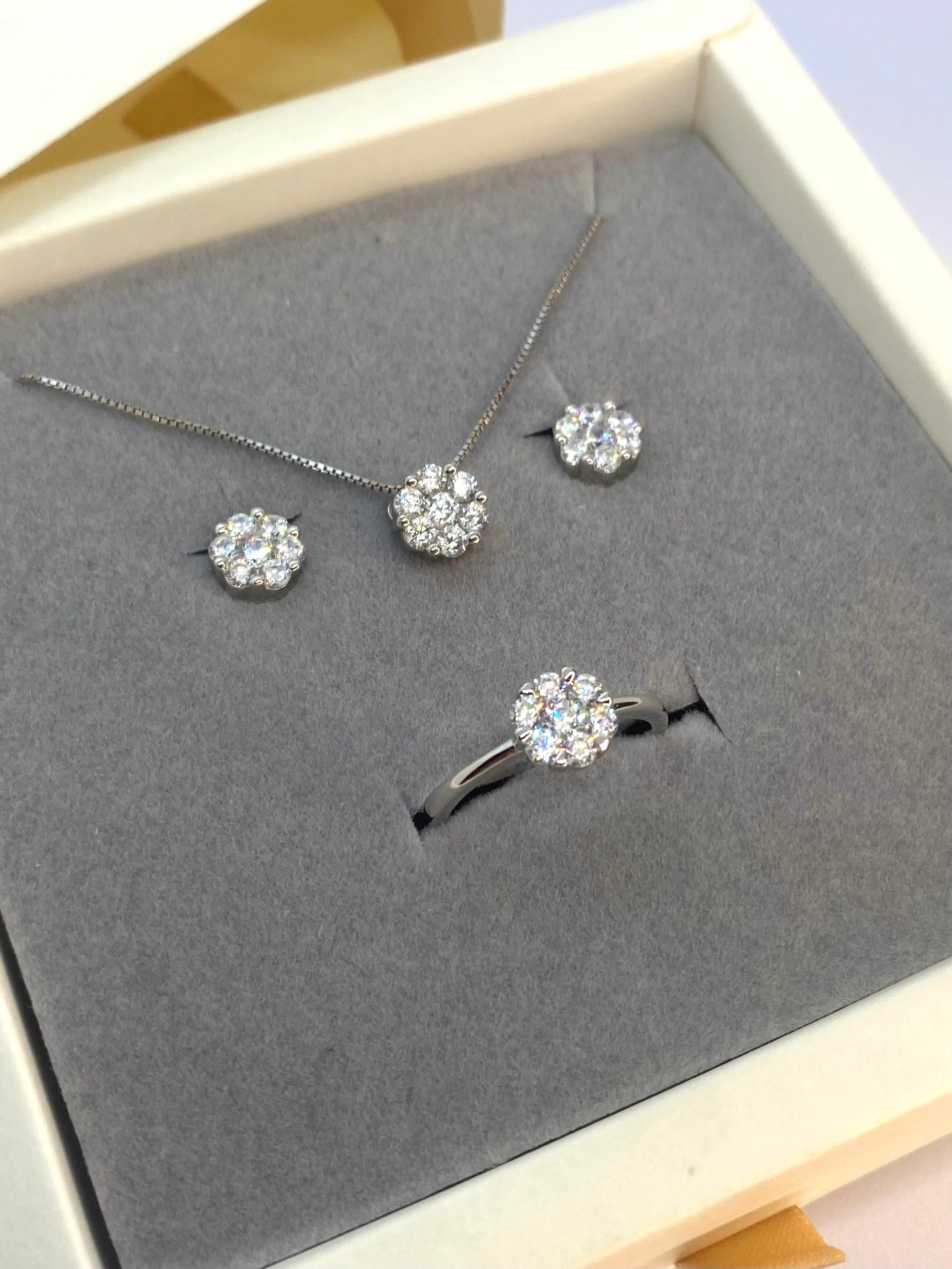 Set fiori scintillante