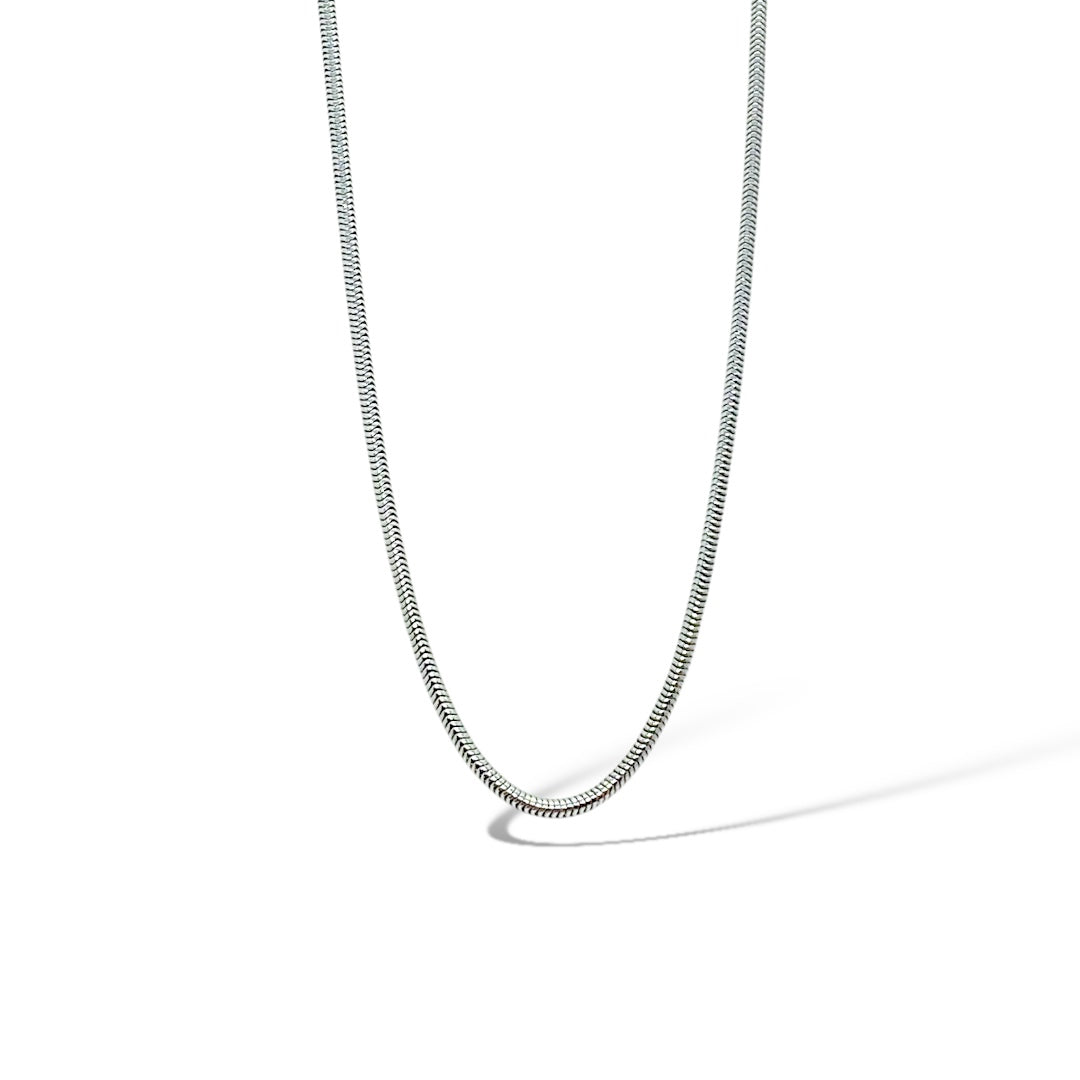 Collana maglia tubolare snake