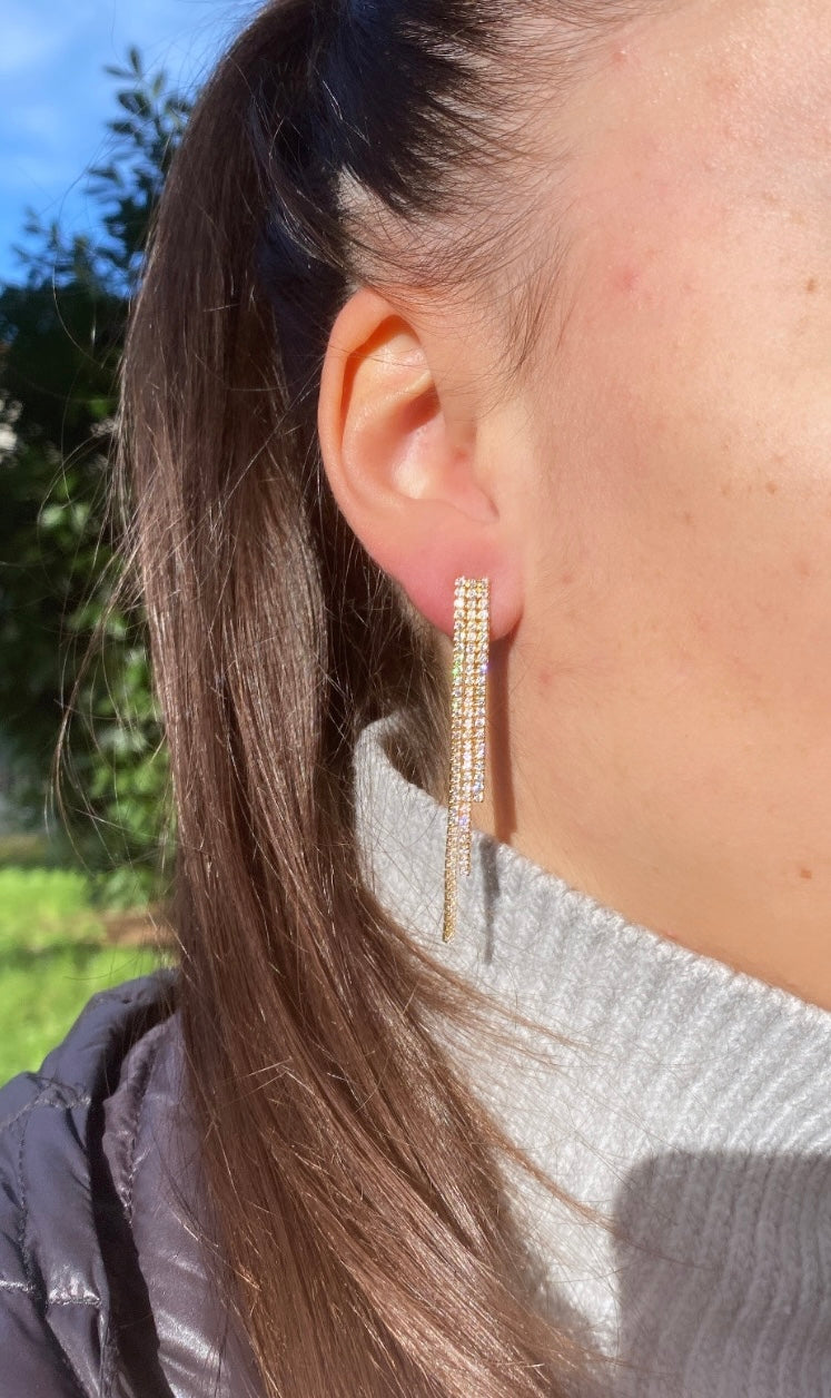Degradè tennis earrings