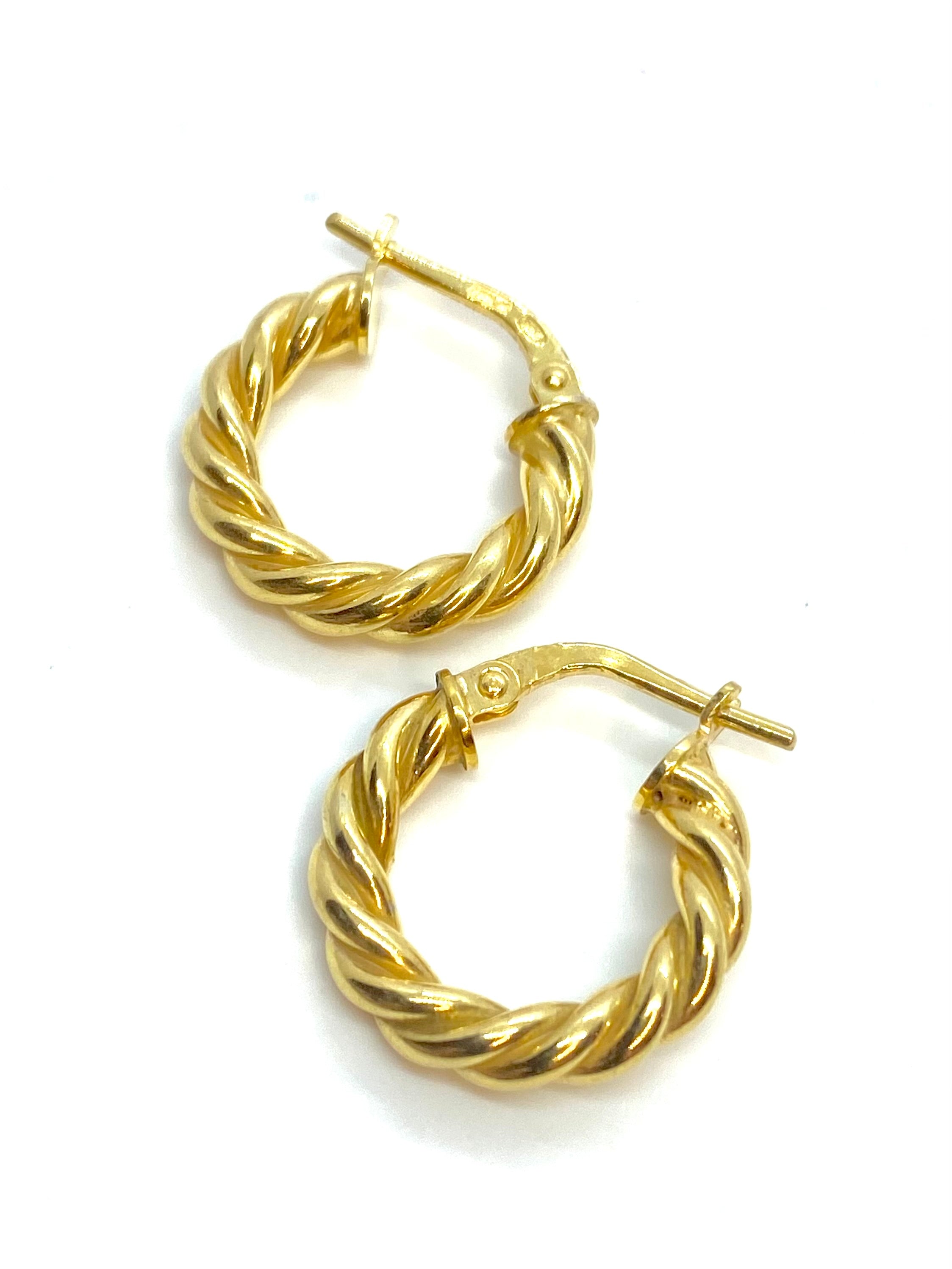 Small braided earrings