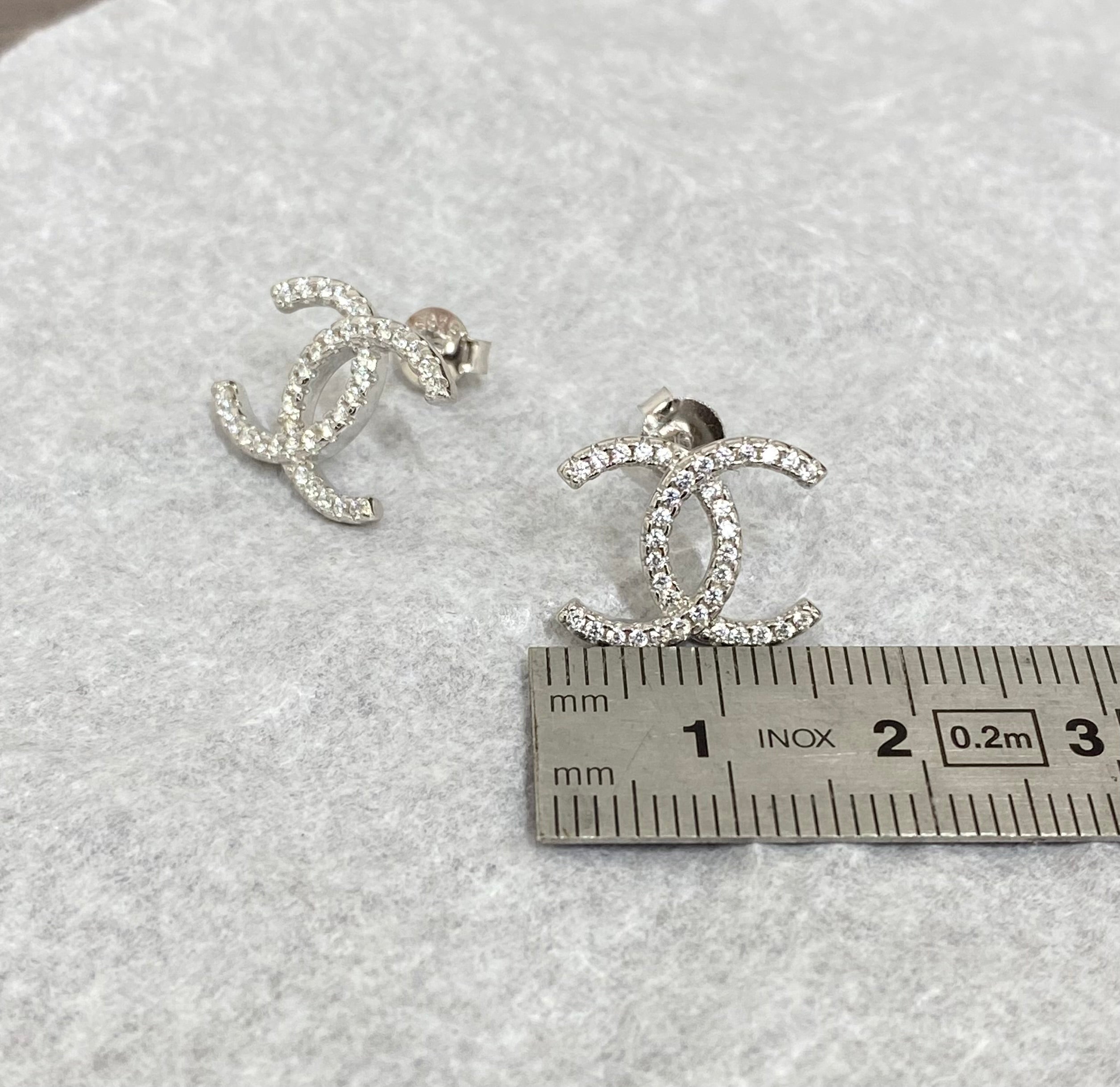 Orecchini double c variante maxi