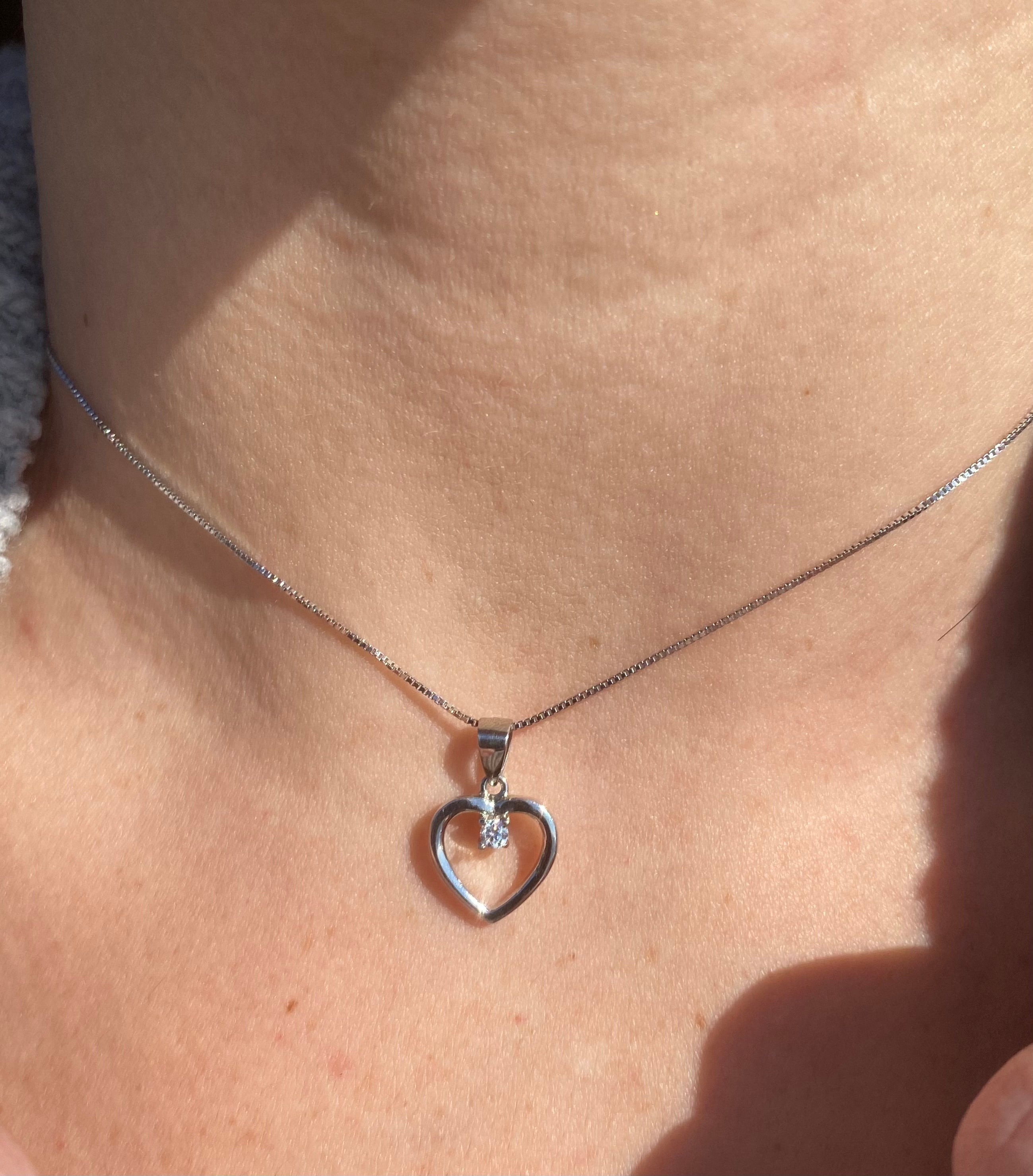 Light heart necklace