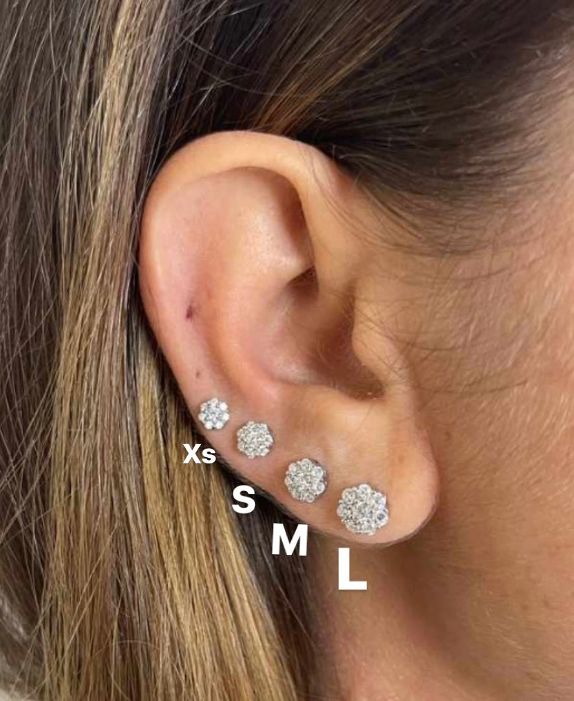 Flower earrings