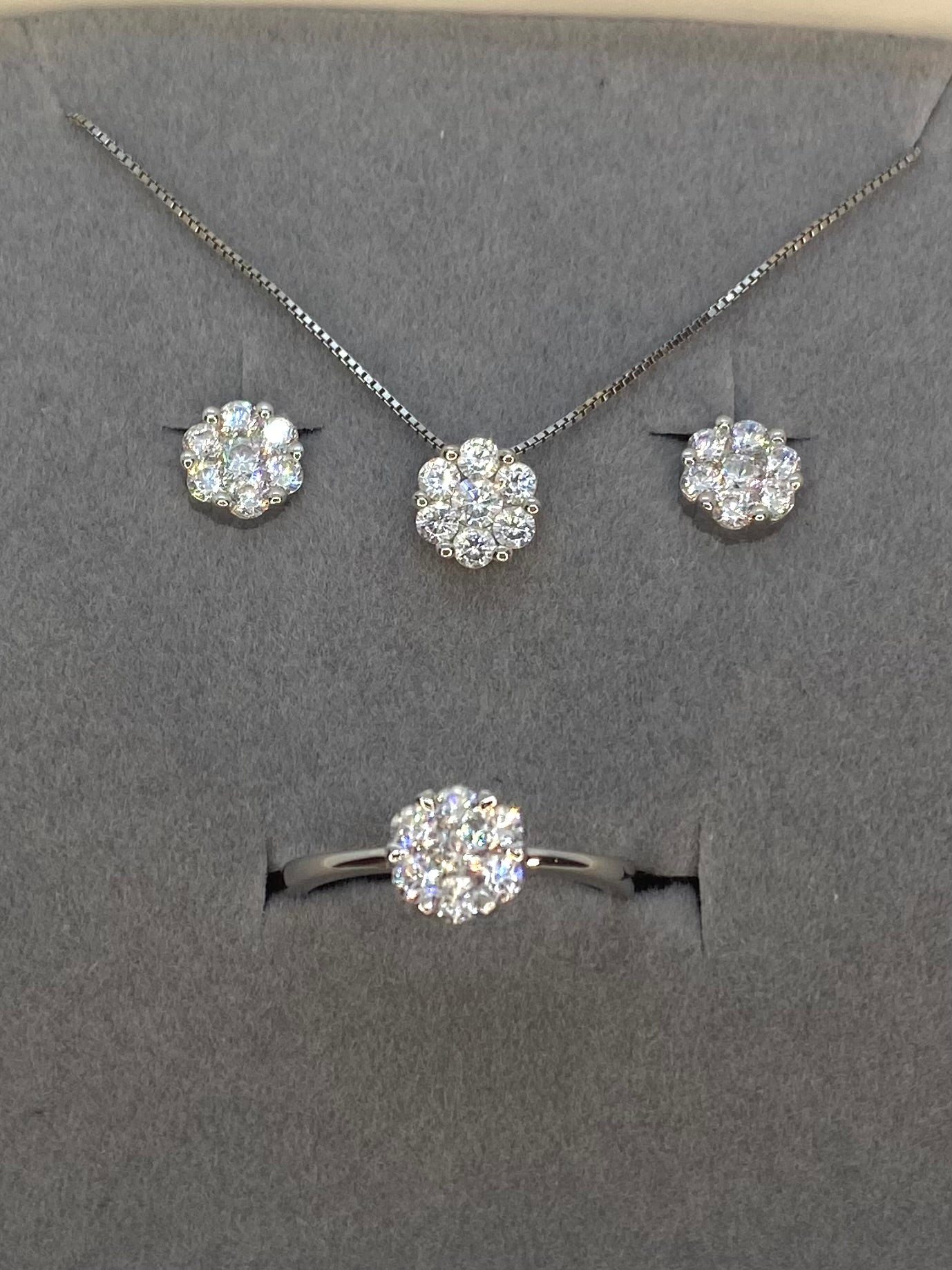 Set fiori scintillante