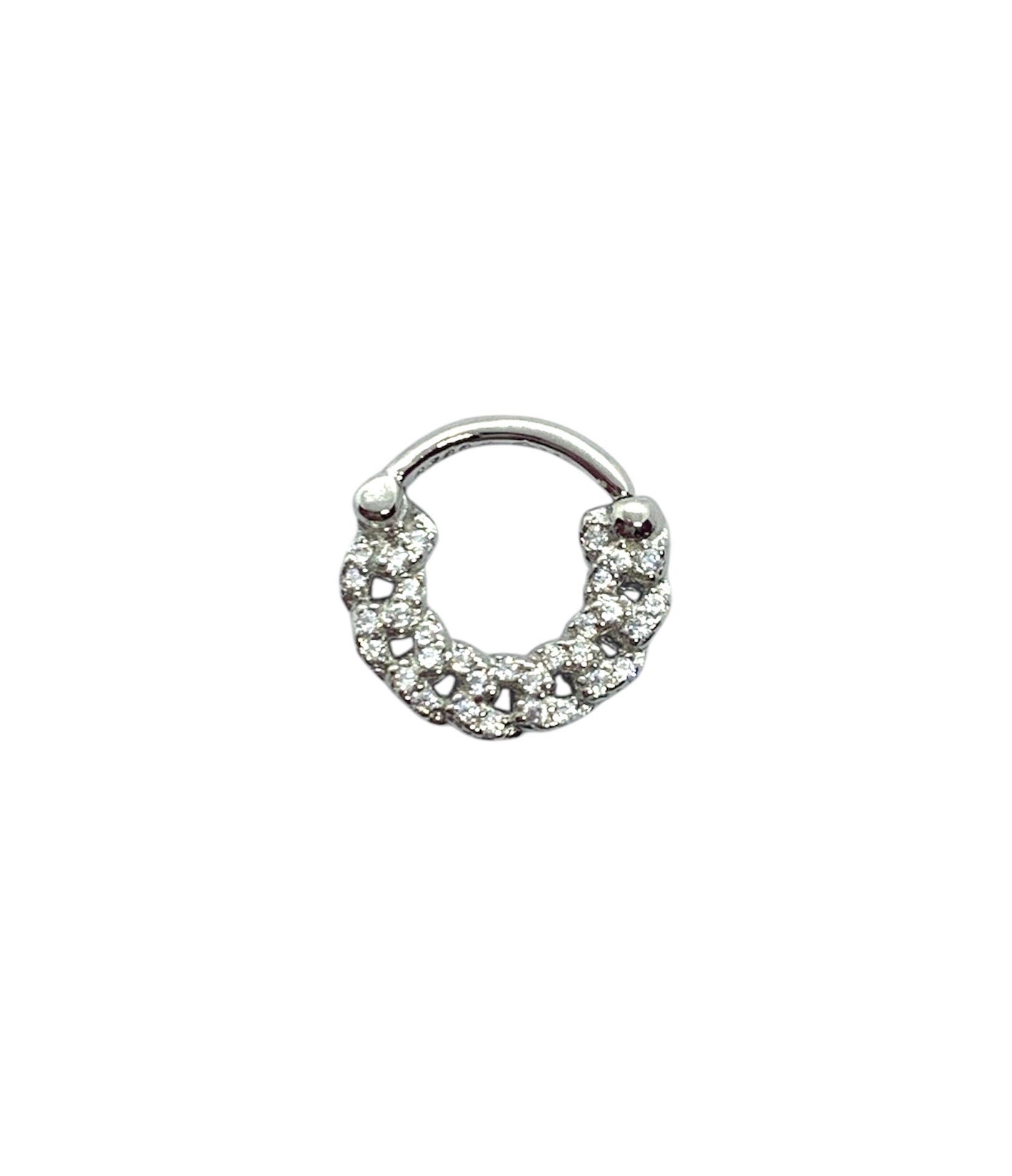 Daith pearcing Groumette con pietre scintillanti