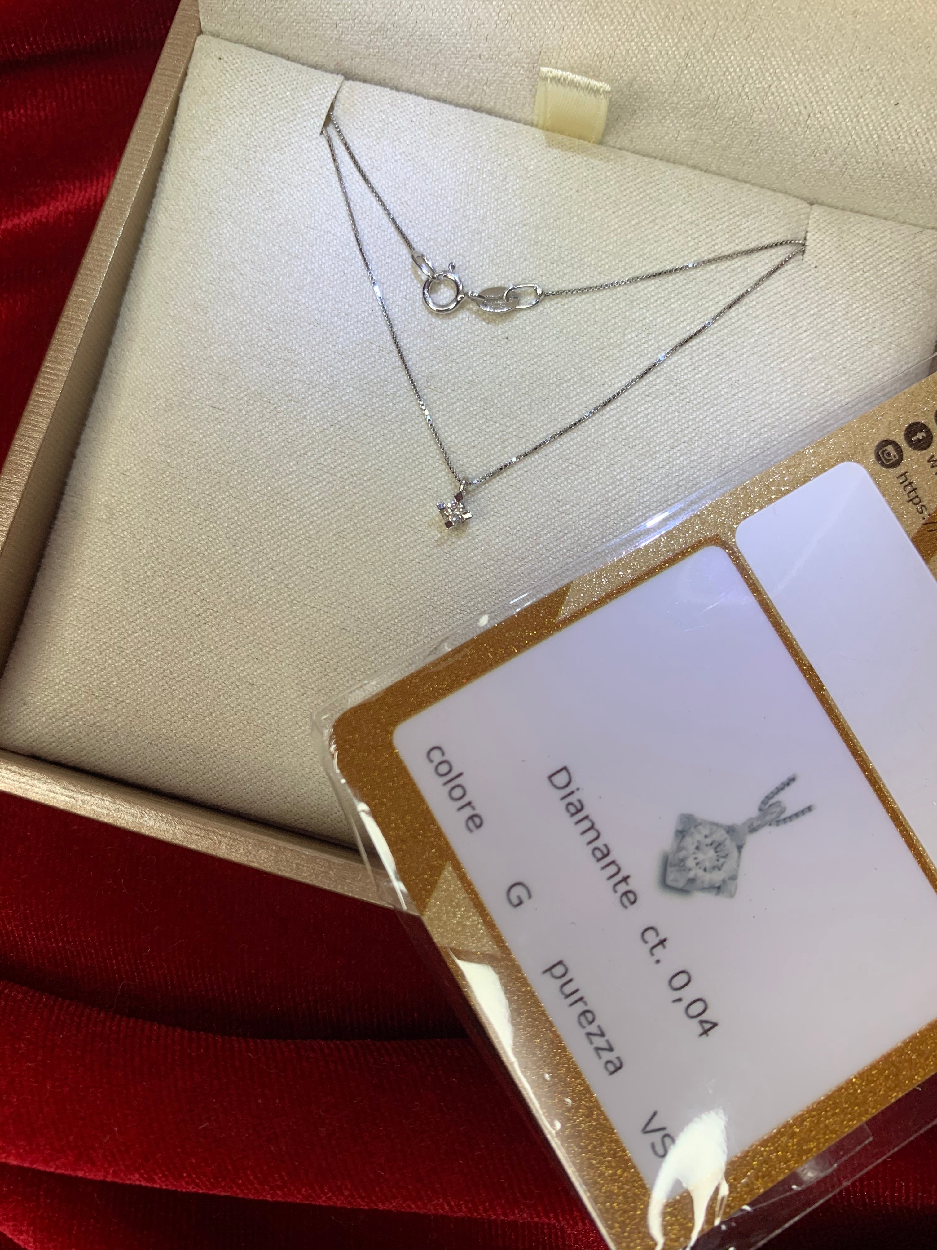 Collana punto luce scintillante