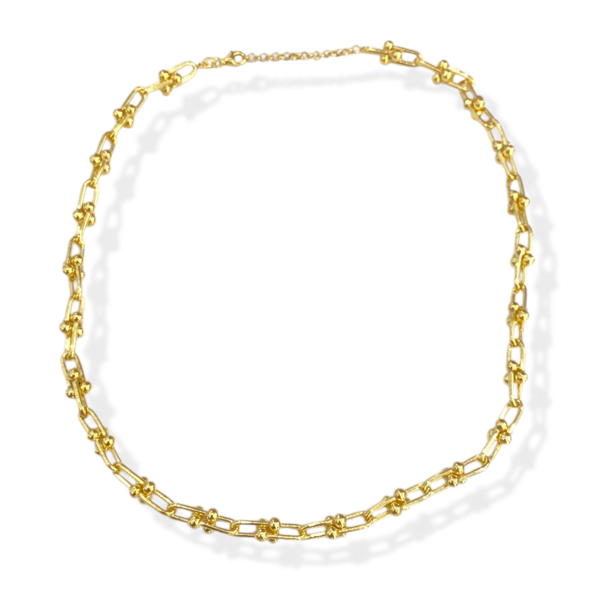 Collana maglia ovale luminosa