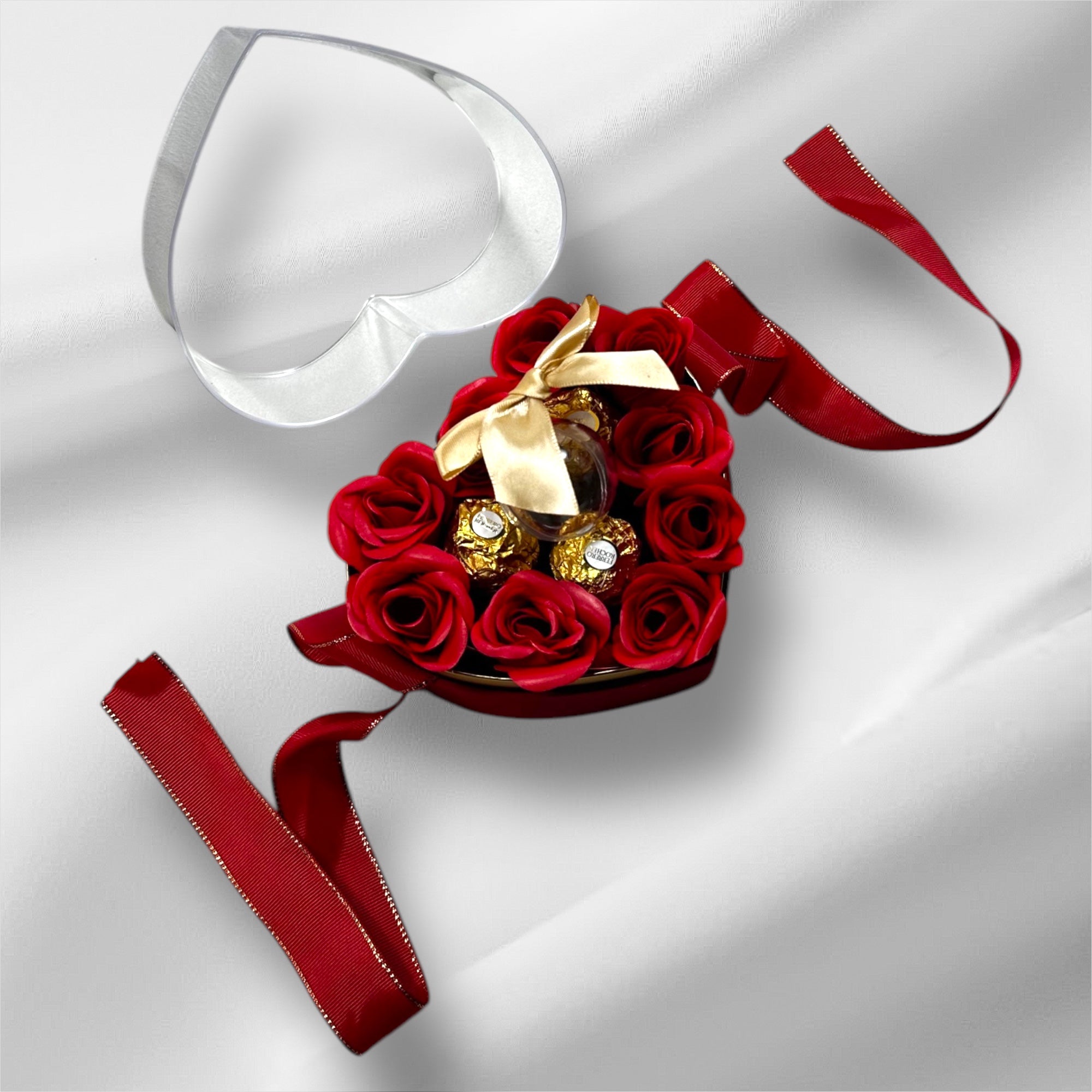 BOXE SAN VALENTINO ROSE E PREZIOSO CIONDOLO A CUORE ARGENTO 925