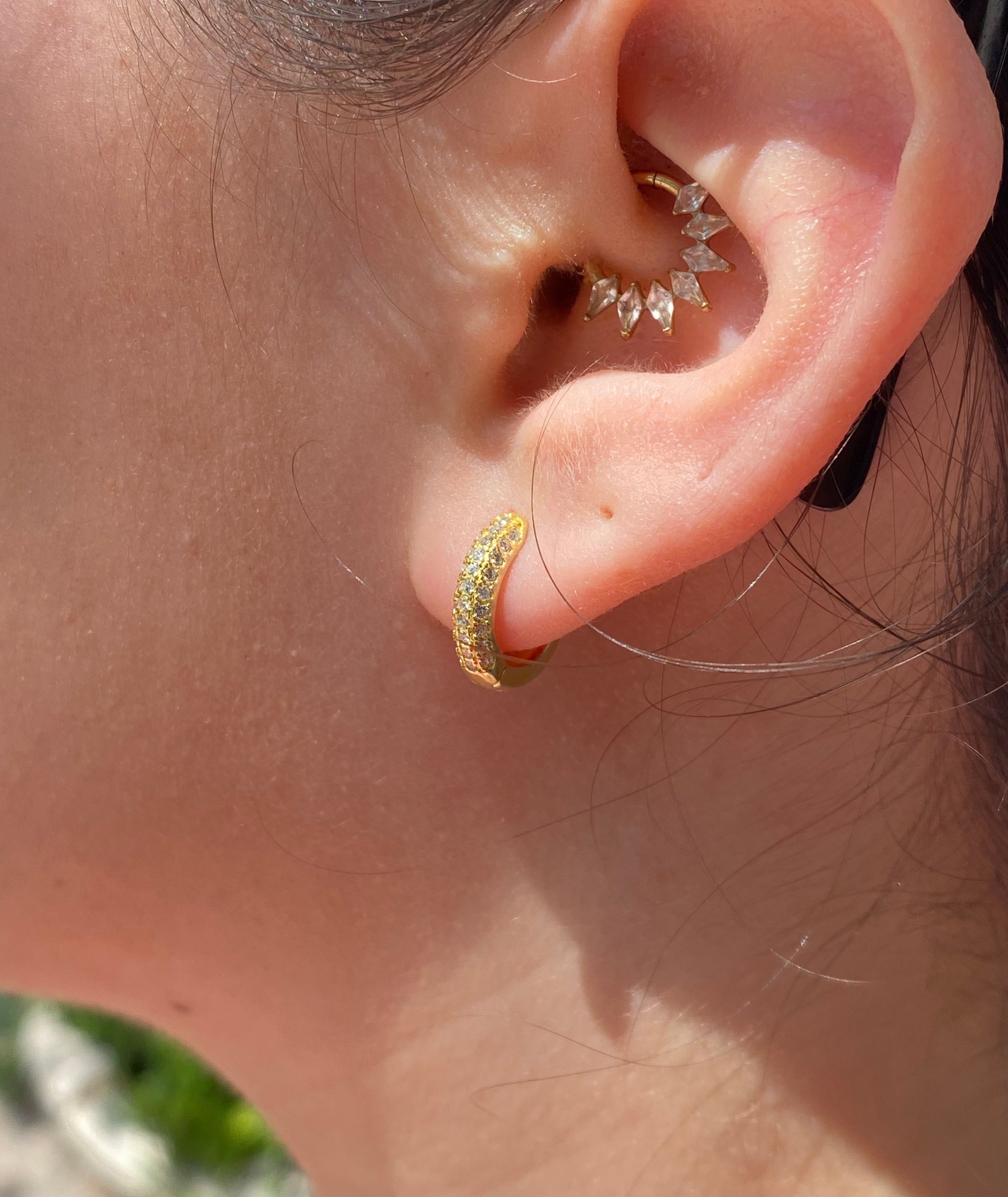 Pavé earrings