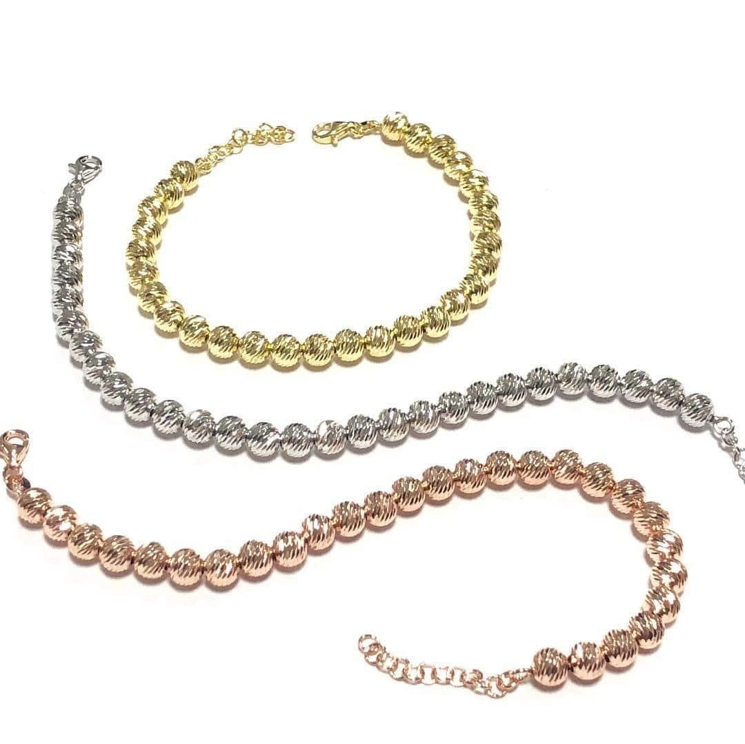 925 silver faceted bracelets